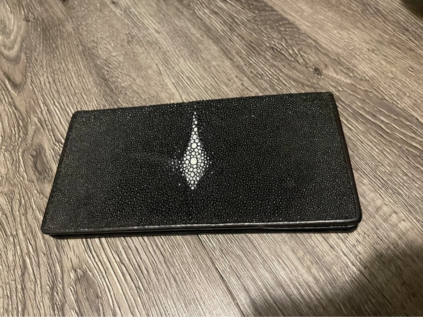 ⚽️Black Stingray Leather Wallet