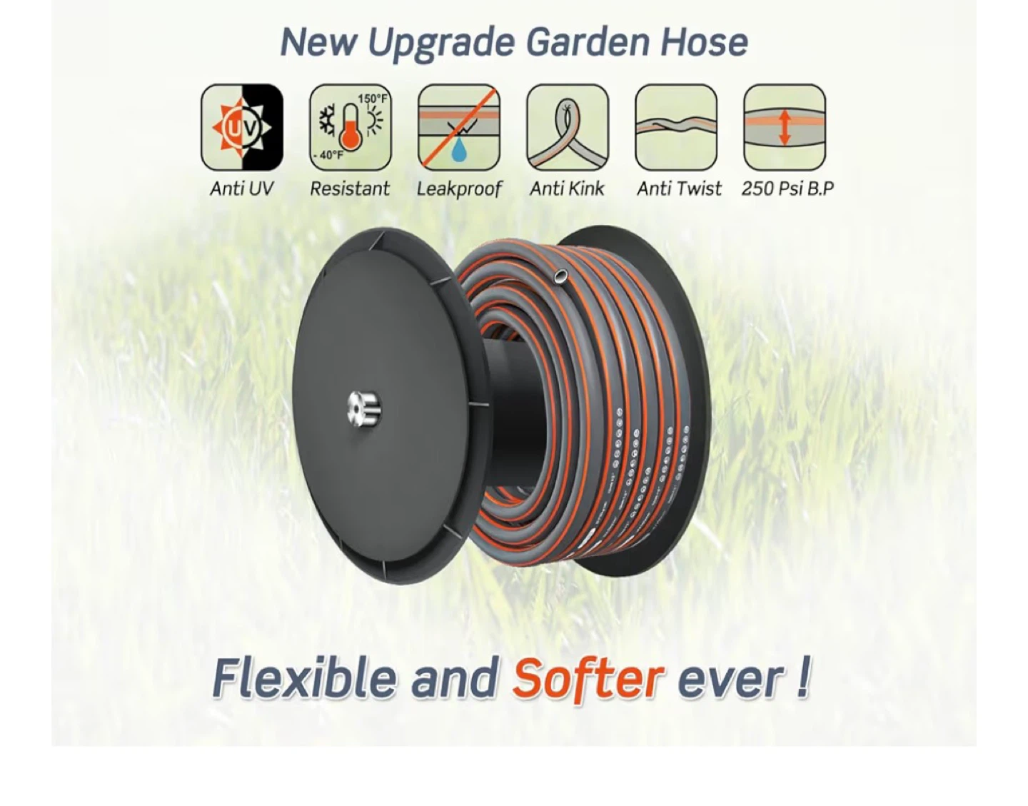 Blütezeit Retractable Garden Hose Reel - 100ft - photo 4