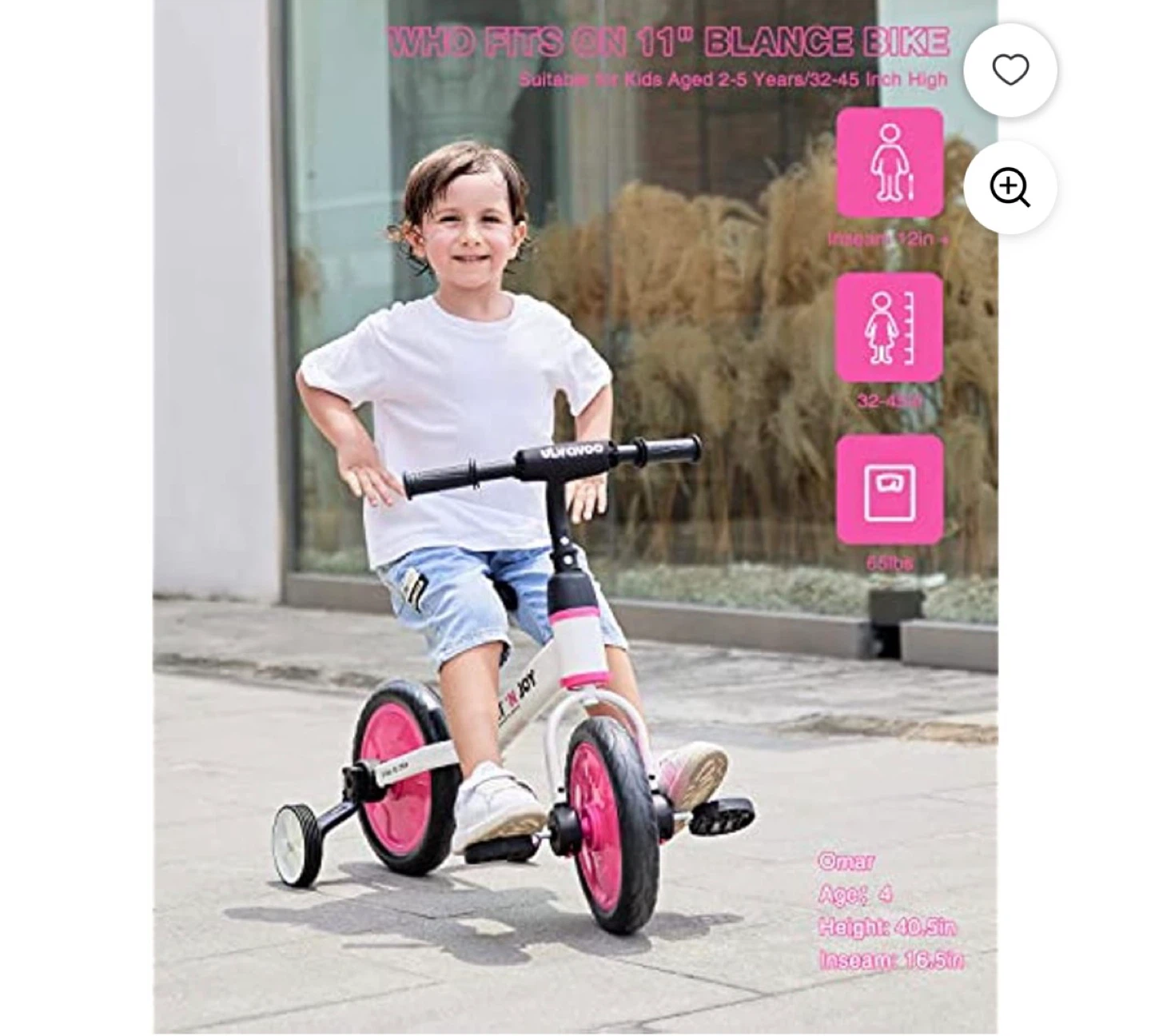 Fit 'N Joy 2-in-1 Balance Bike for Kids - photo 5
