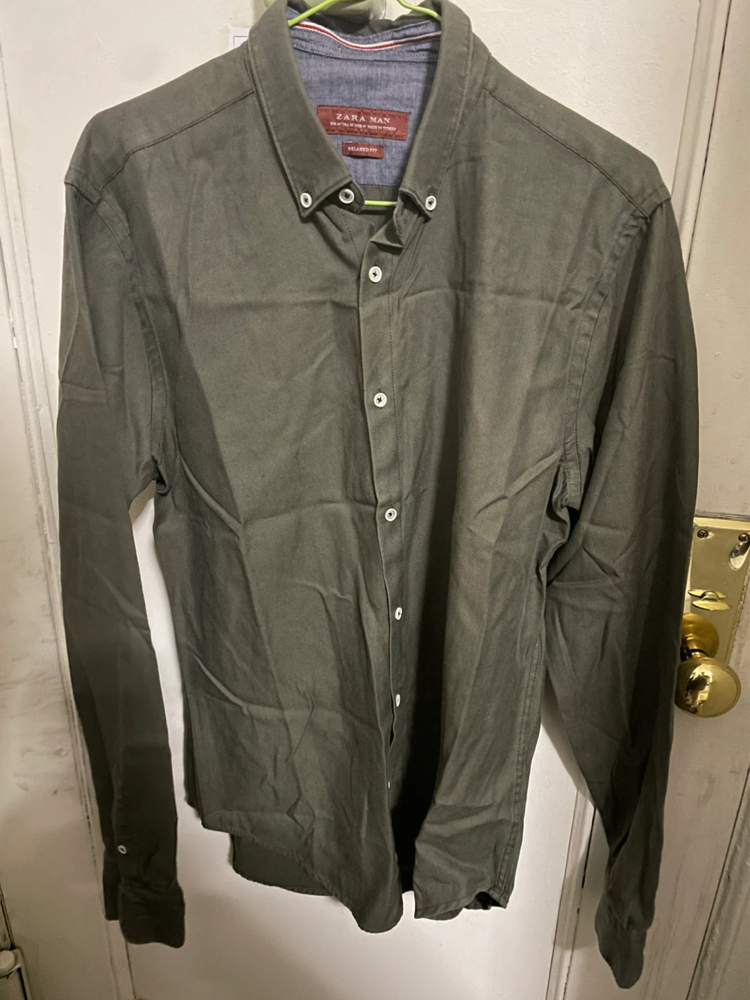 ⚽️Zara Man Relaxed Fit Button-Down Shirt - photo 2