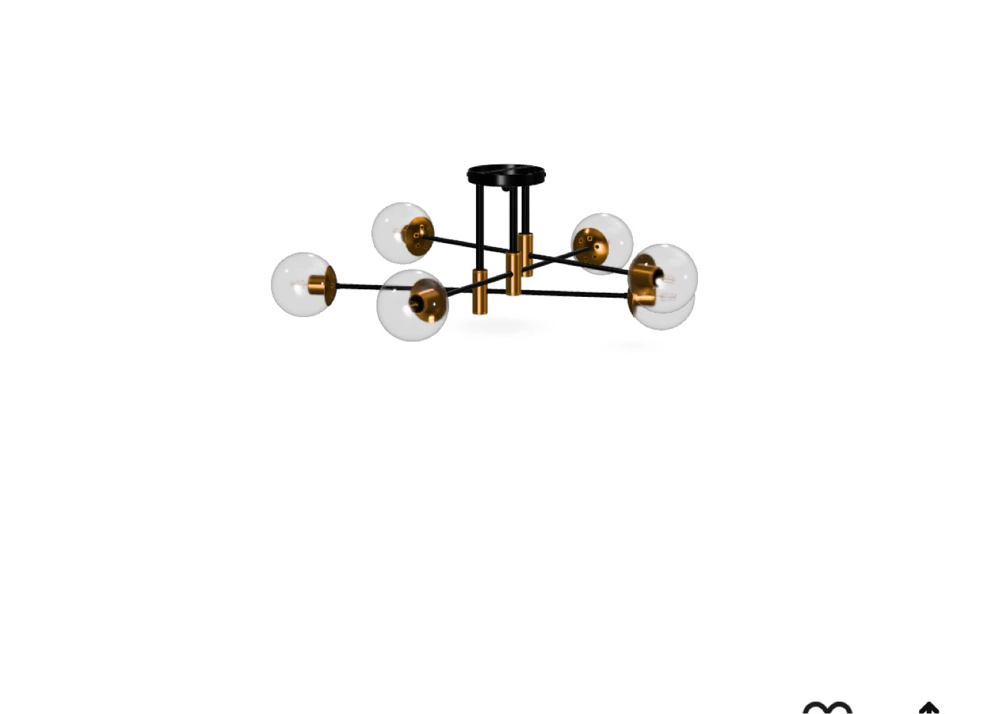 6-Light Globe Chandelier - photo 2
