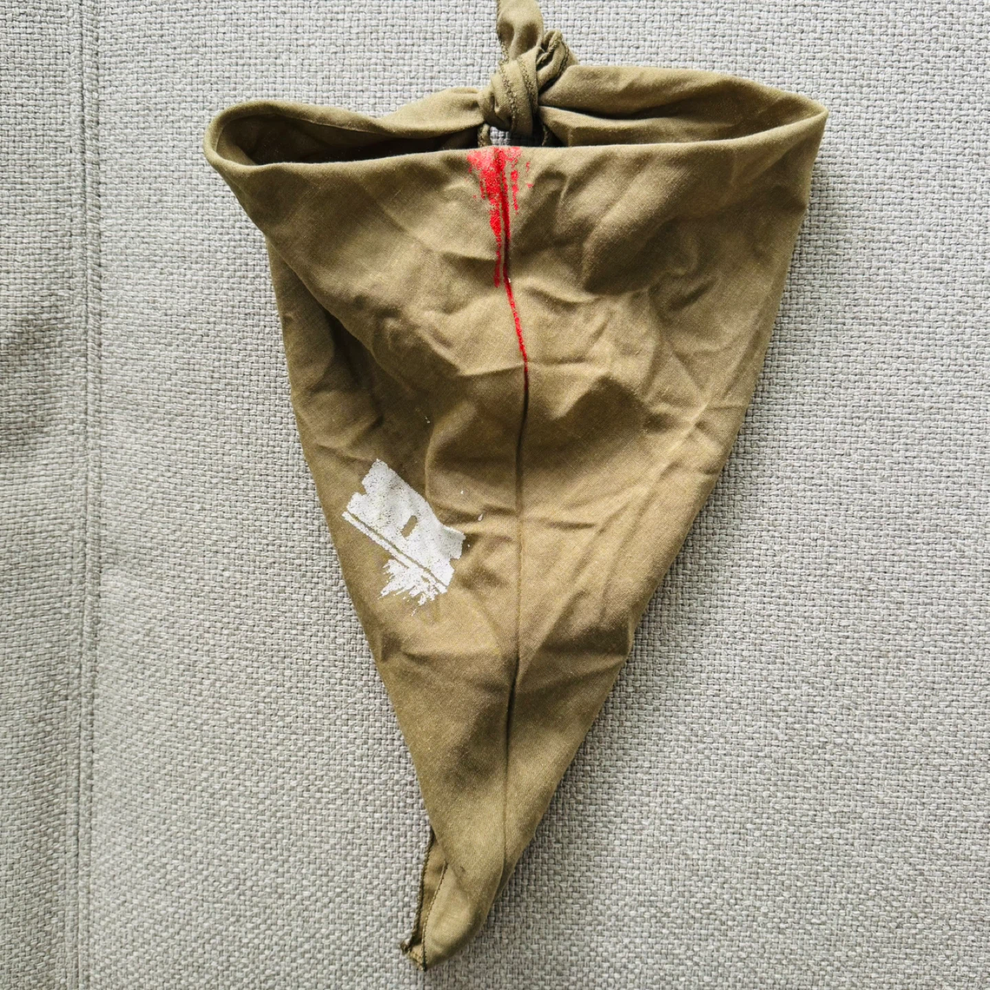 Olive Green Bandana with print ⚽️