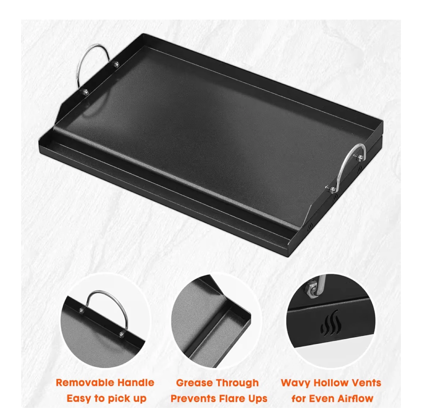 25" x 16" BBQ Griddle Pan - photo 4