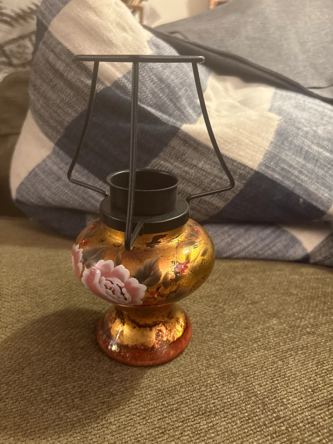 ⚽️Decorative Candle Holder Lantern with Floral Design - photo 2