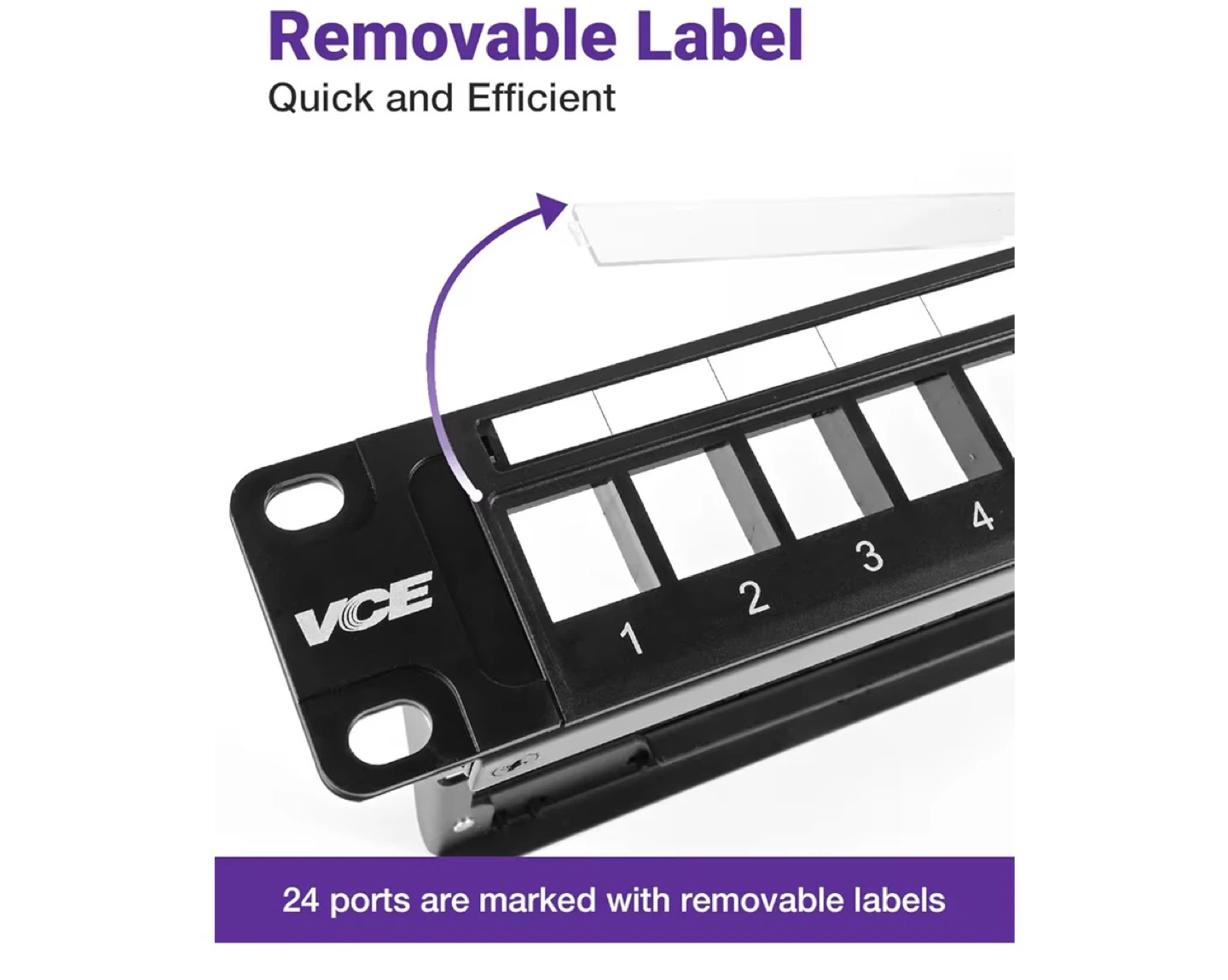 VCE 24-Port Cat.6 Patch Panel - photo 4