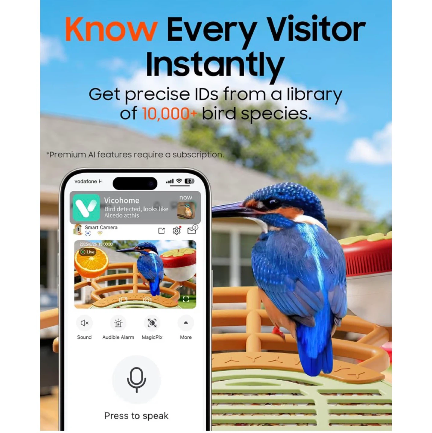 VicoHome Bird Feeder with Camera - photo 2