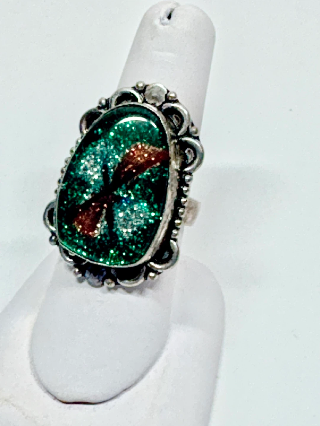 Sterling silver hand made ring size 7