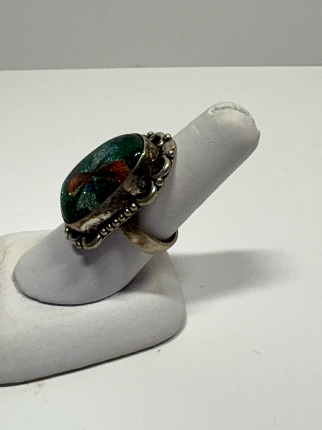 Sterling silver hand made ring size 7 - photo 2