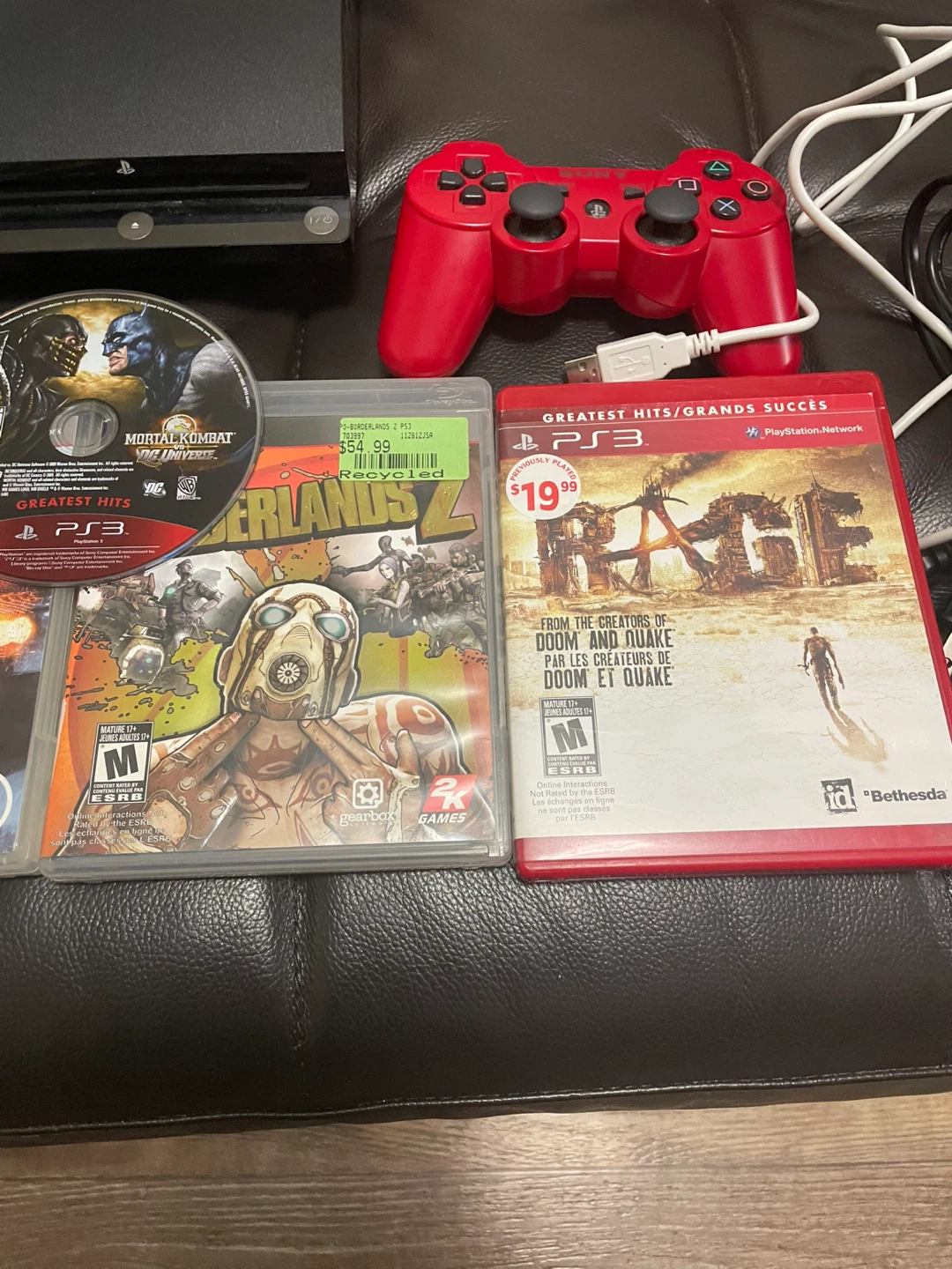 Modded PS3 Slim 120GB with Wireless Controller and 13 games - photo 3