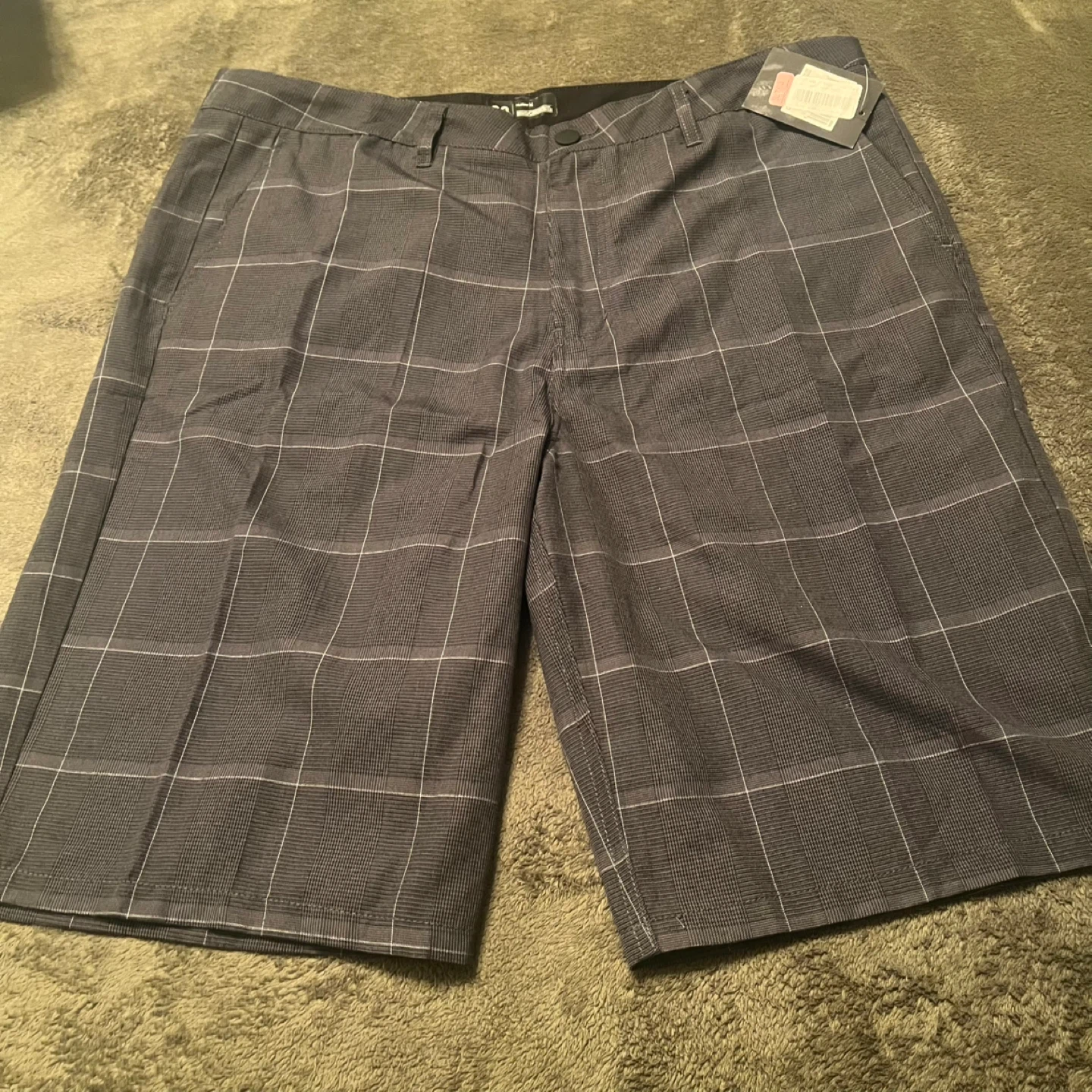Hurley Plaid Shorts Size 38
