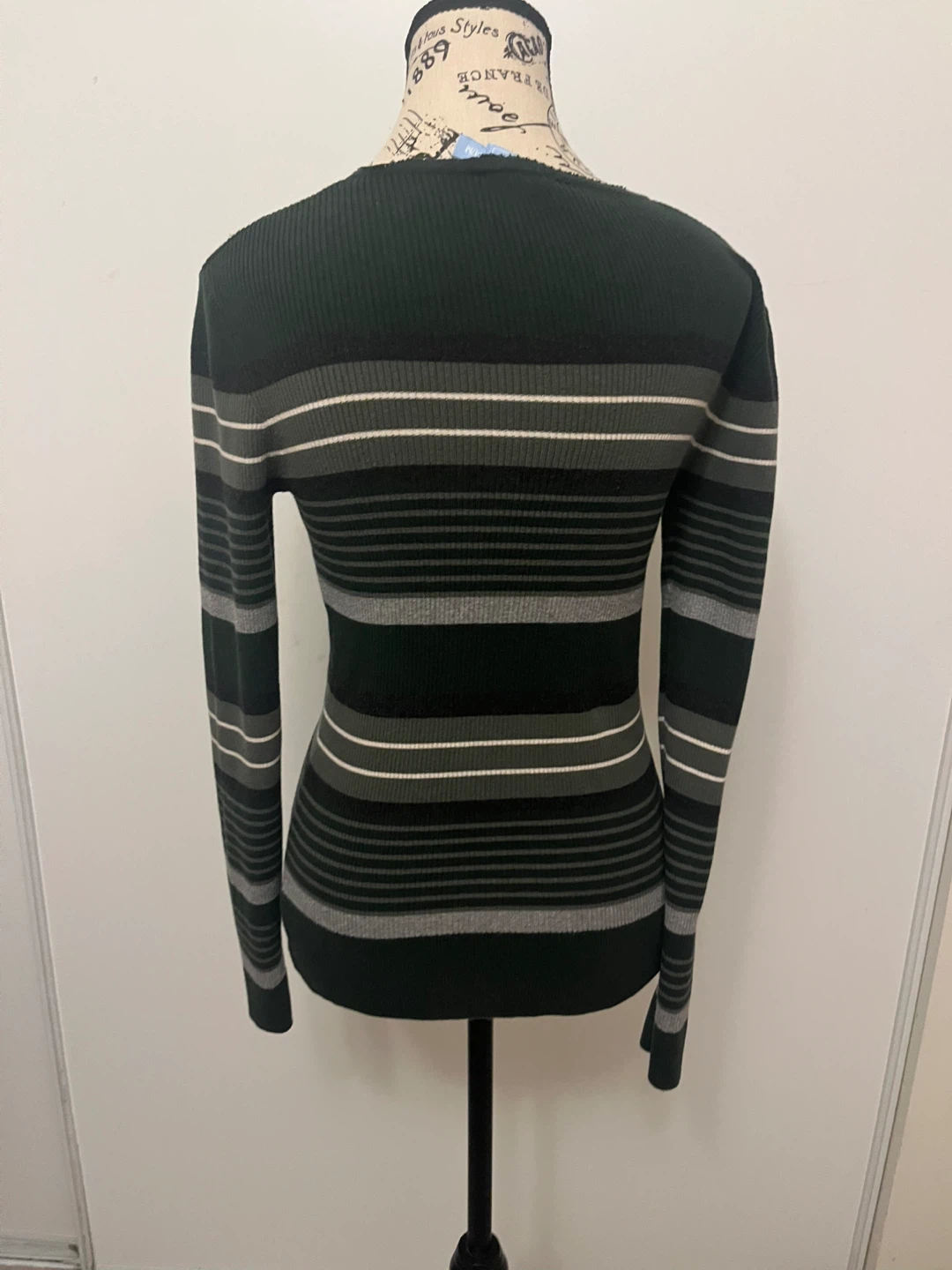 Striped Long Sleeve Sweater - photo 2