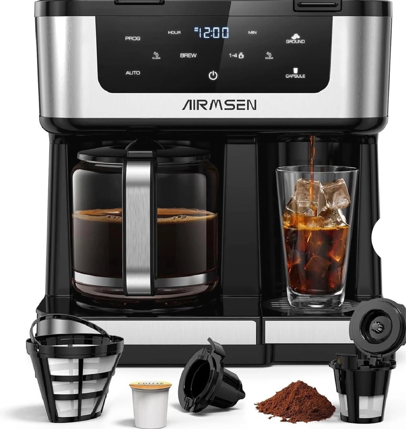 AIRMSEN Dual Brew Coffee Maker