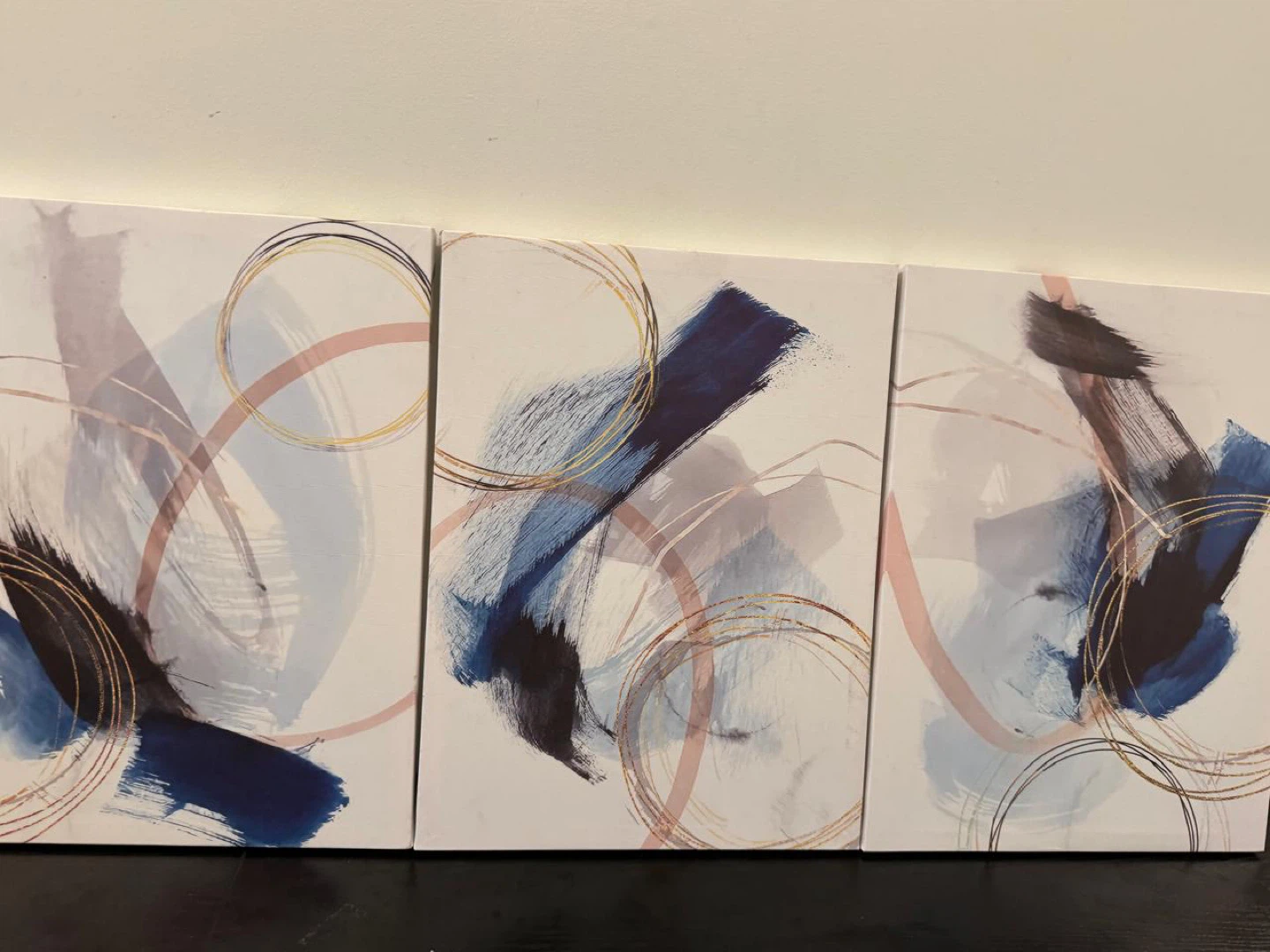 Set of 3 Abstract Wall Art Canvases - photo 3