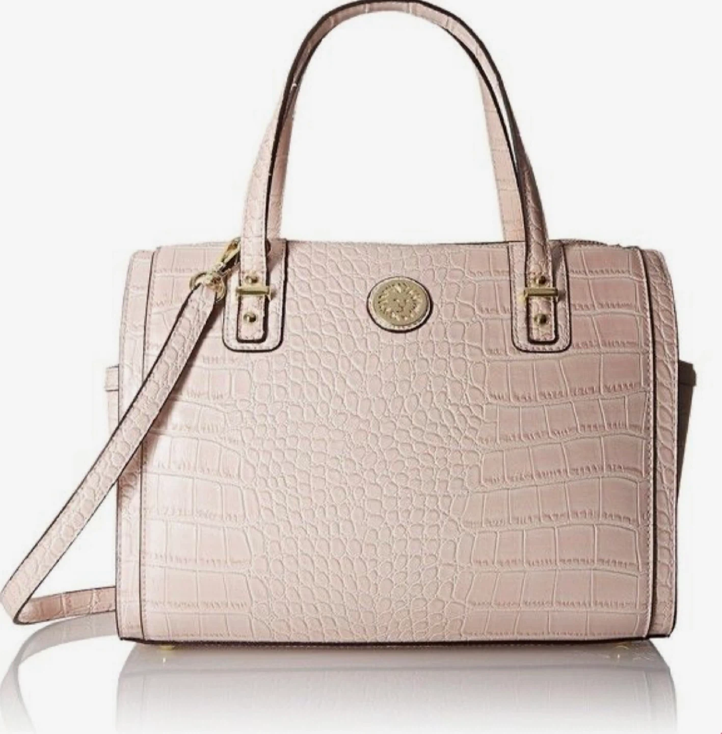 Anne Klein Pink Croc Handbag⚽️