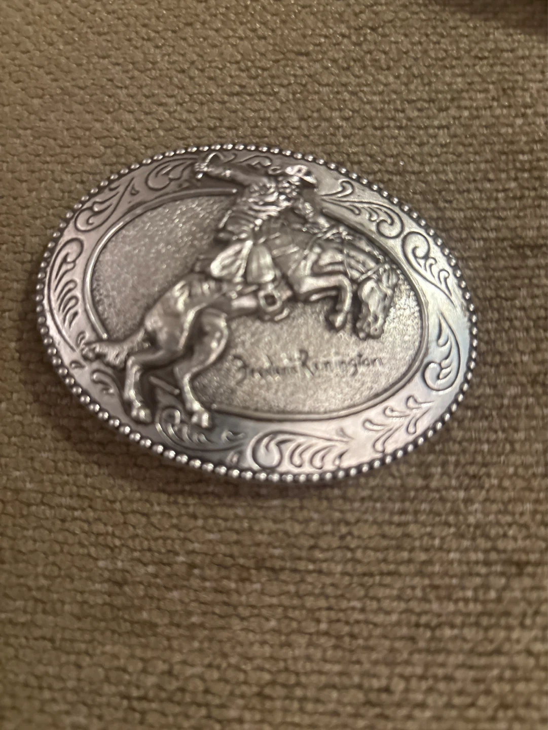 ⚽️Frederic Remington "The Broncho Buster" Belt Buckle