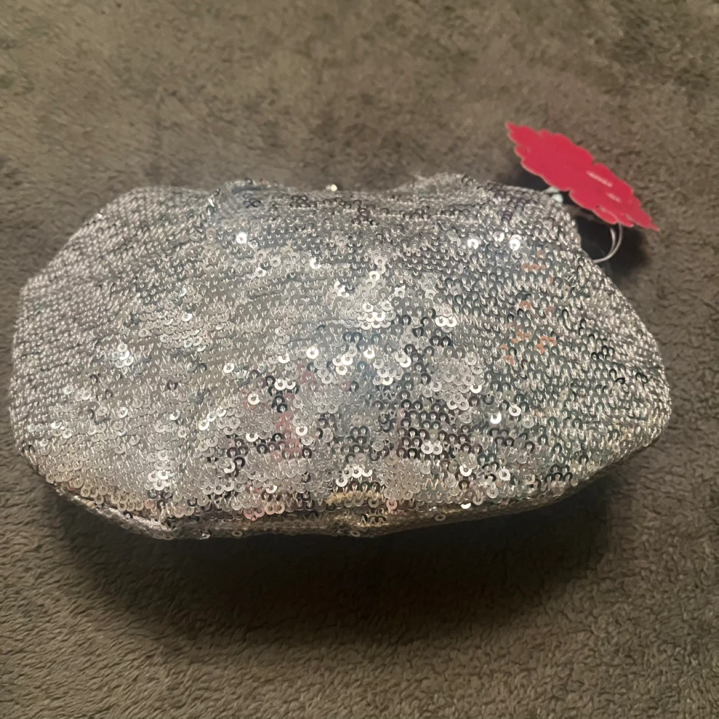 Apt. 9 Silver Sequin Clutch Purse - photo 3