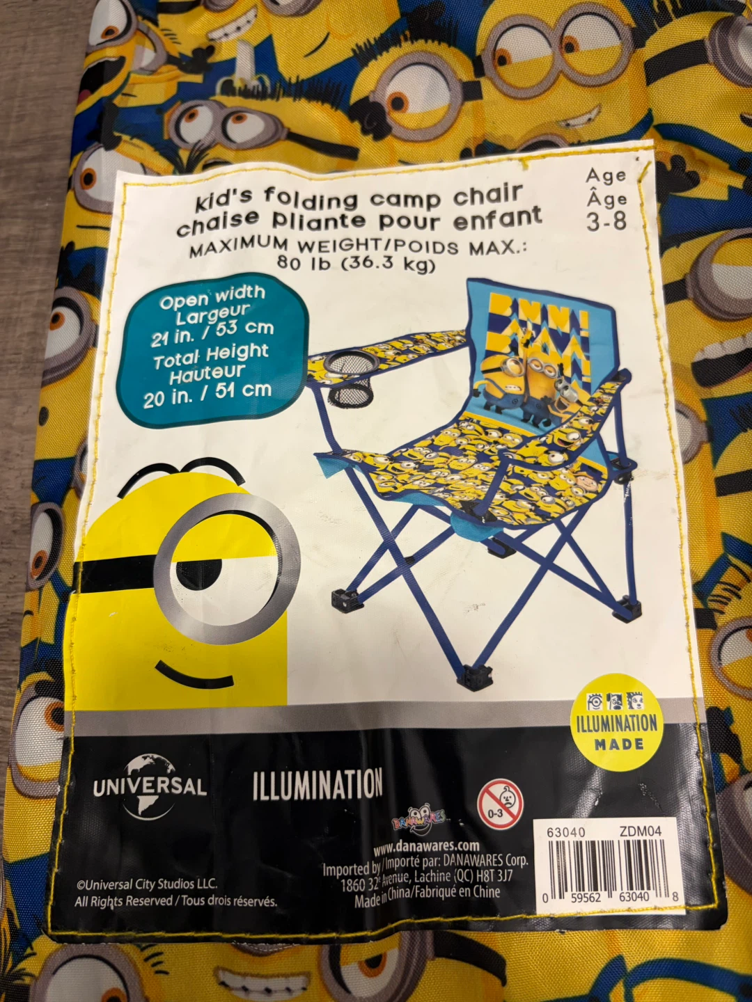 New Minions Kids Camp Chaira x2 for $20 - photo 4