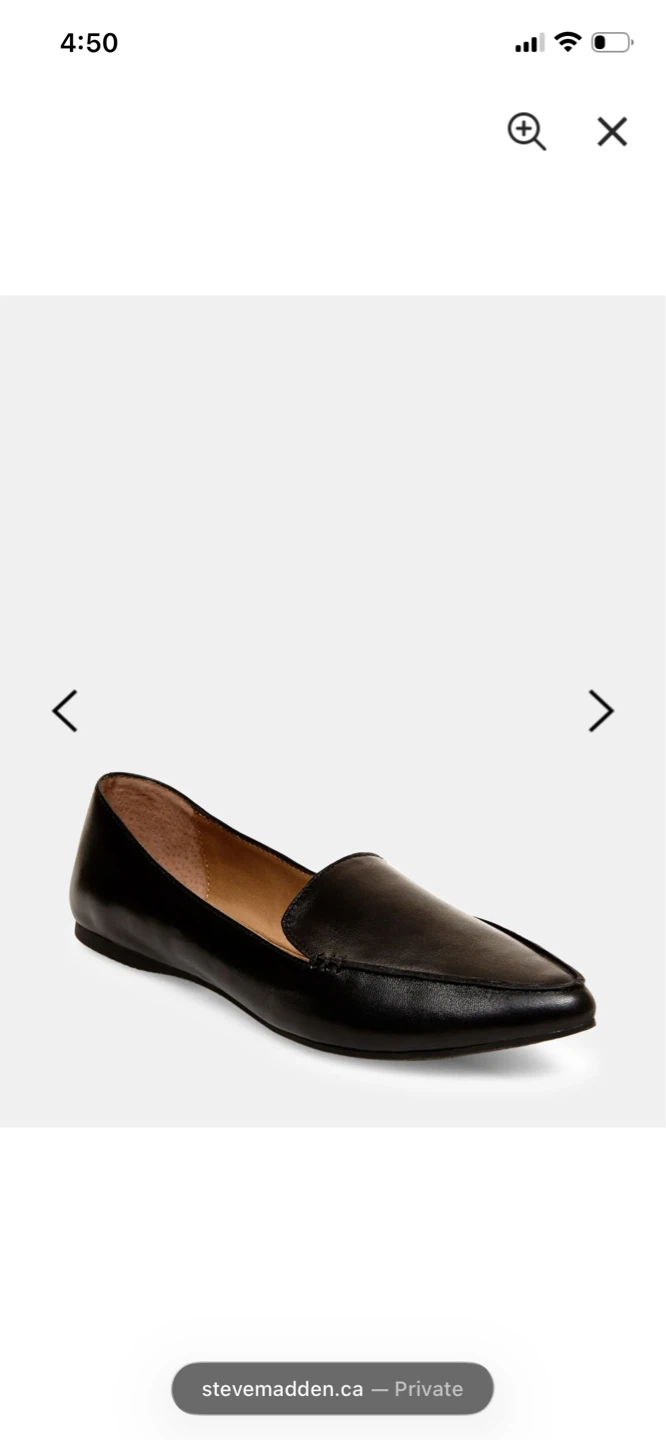 Steve Madden Feather Black Leather Loafers - photo 2