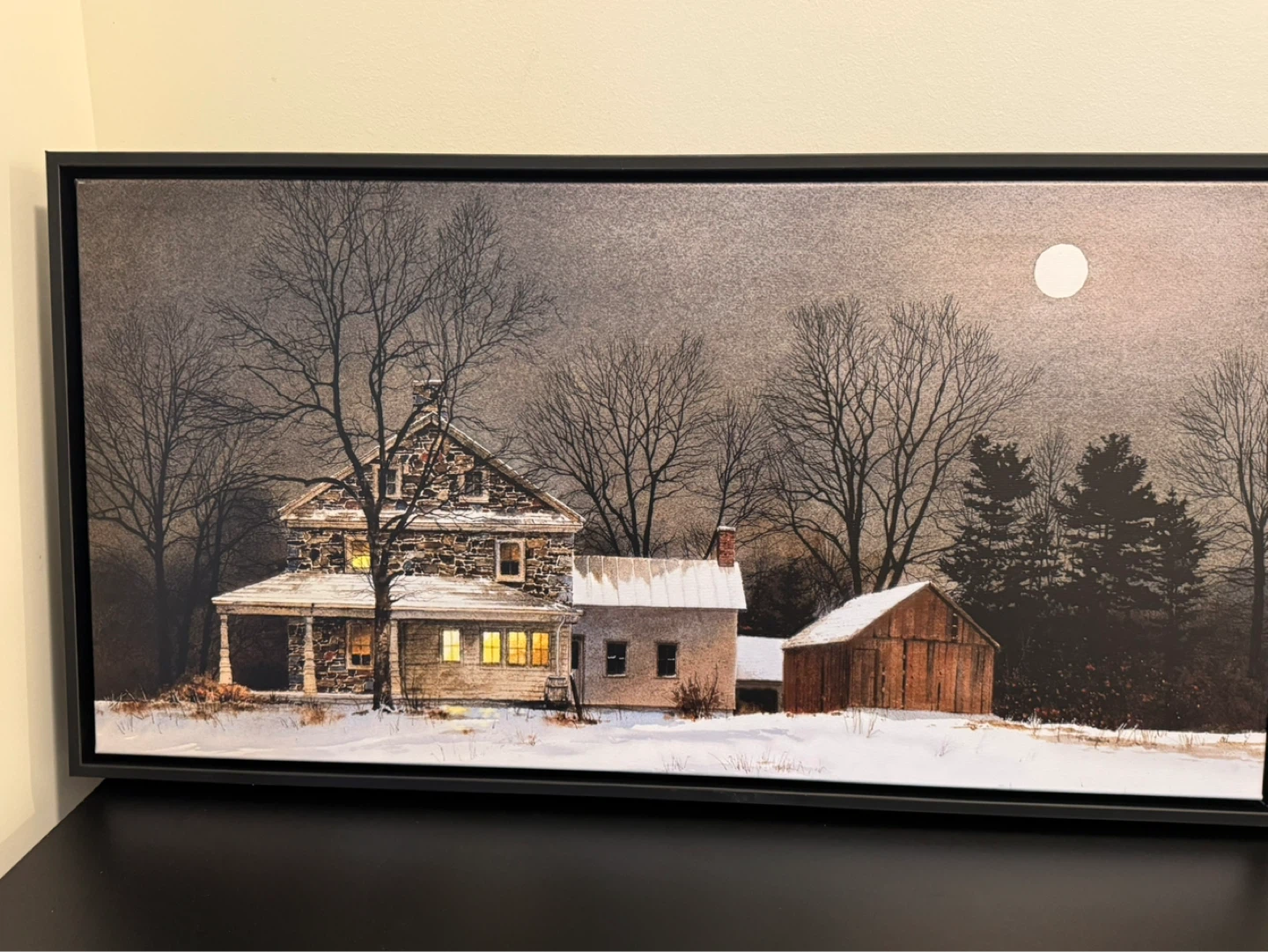 Framed Winter Landscape Art Print