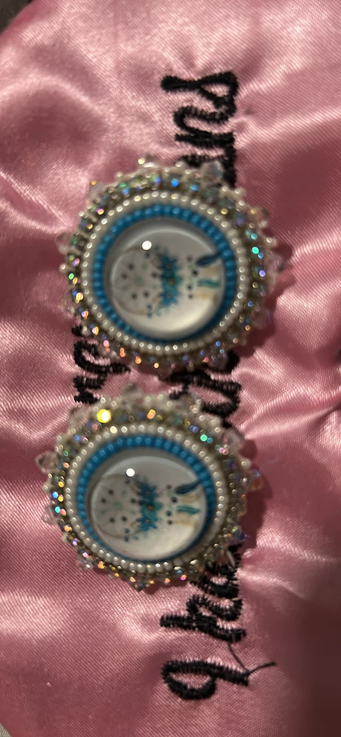 Handmade Beaded Earrings - photo 3
