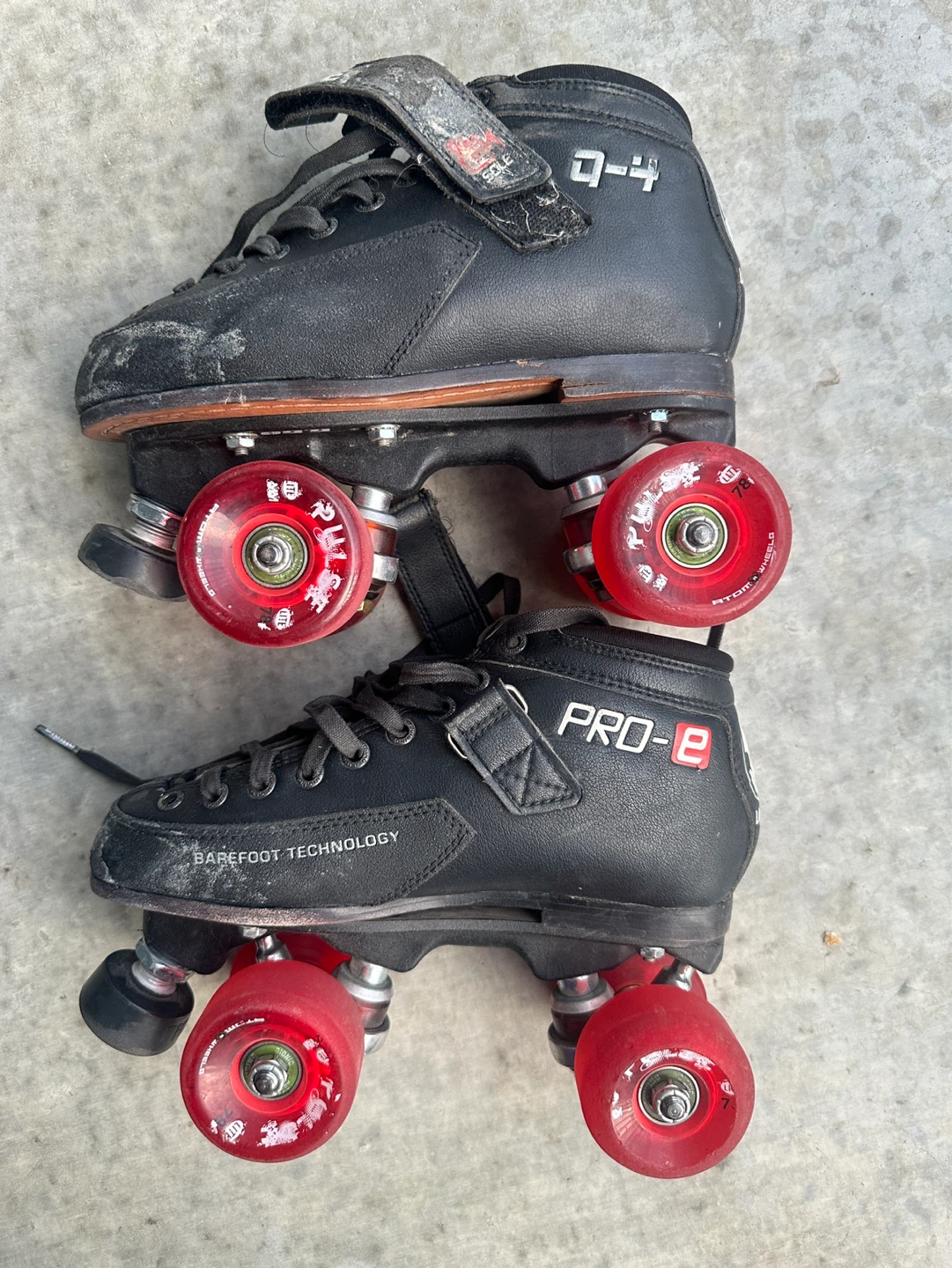 Luigino Q4 Roller Derby Skates (Size 6) + Pilot Eagle Plates