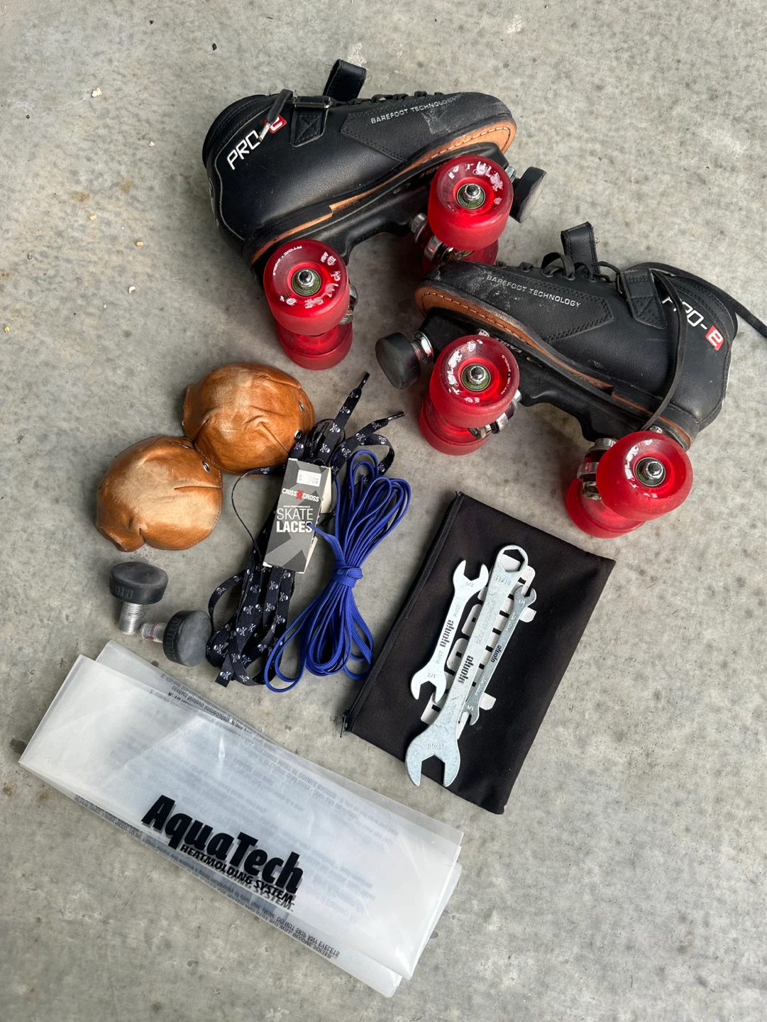 Luigino Q4 Roller Derby Skates (Size 6) + Pilot Eagle Plates - photo 3