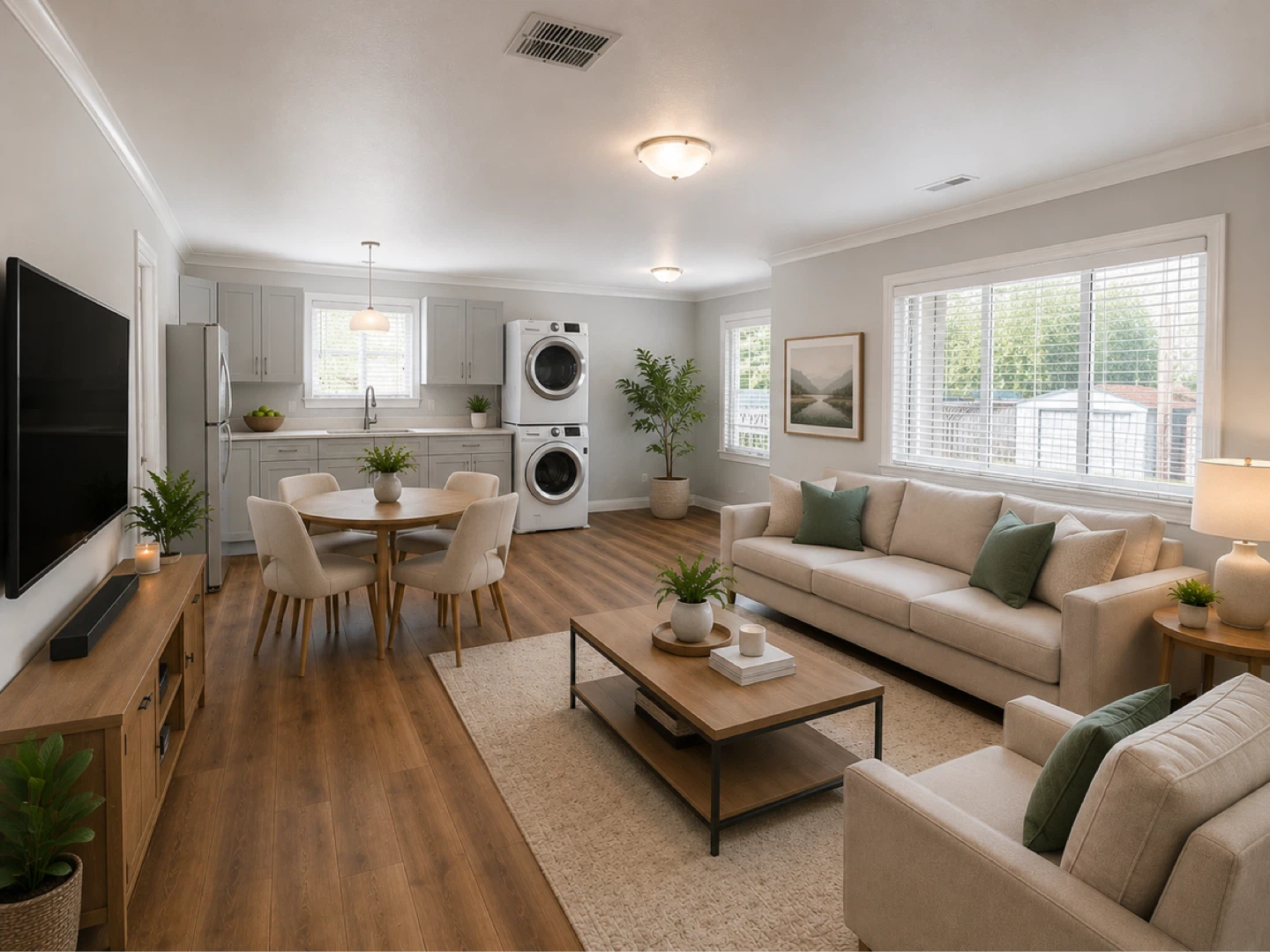 Bright, spacious, 2bed/1bath ground level entry basement suite
