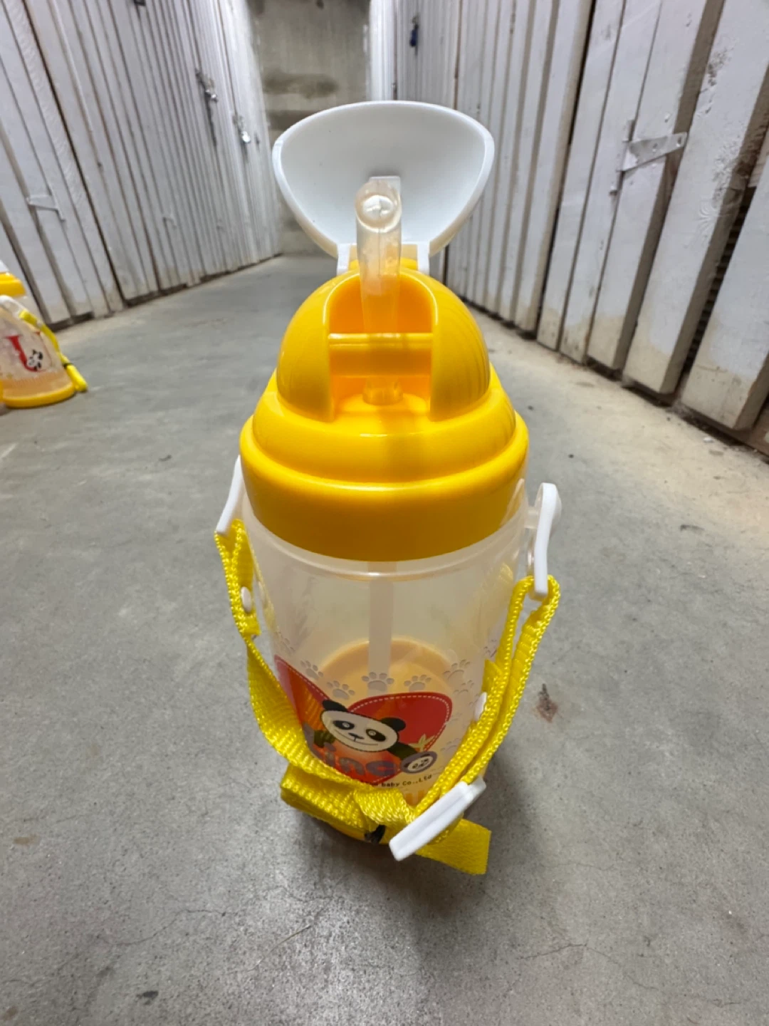 Yellow Panda Sippy Cups with Straps (Set of 4) - photo 2