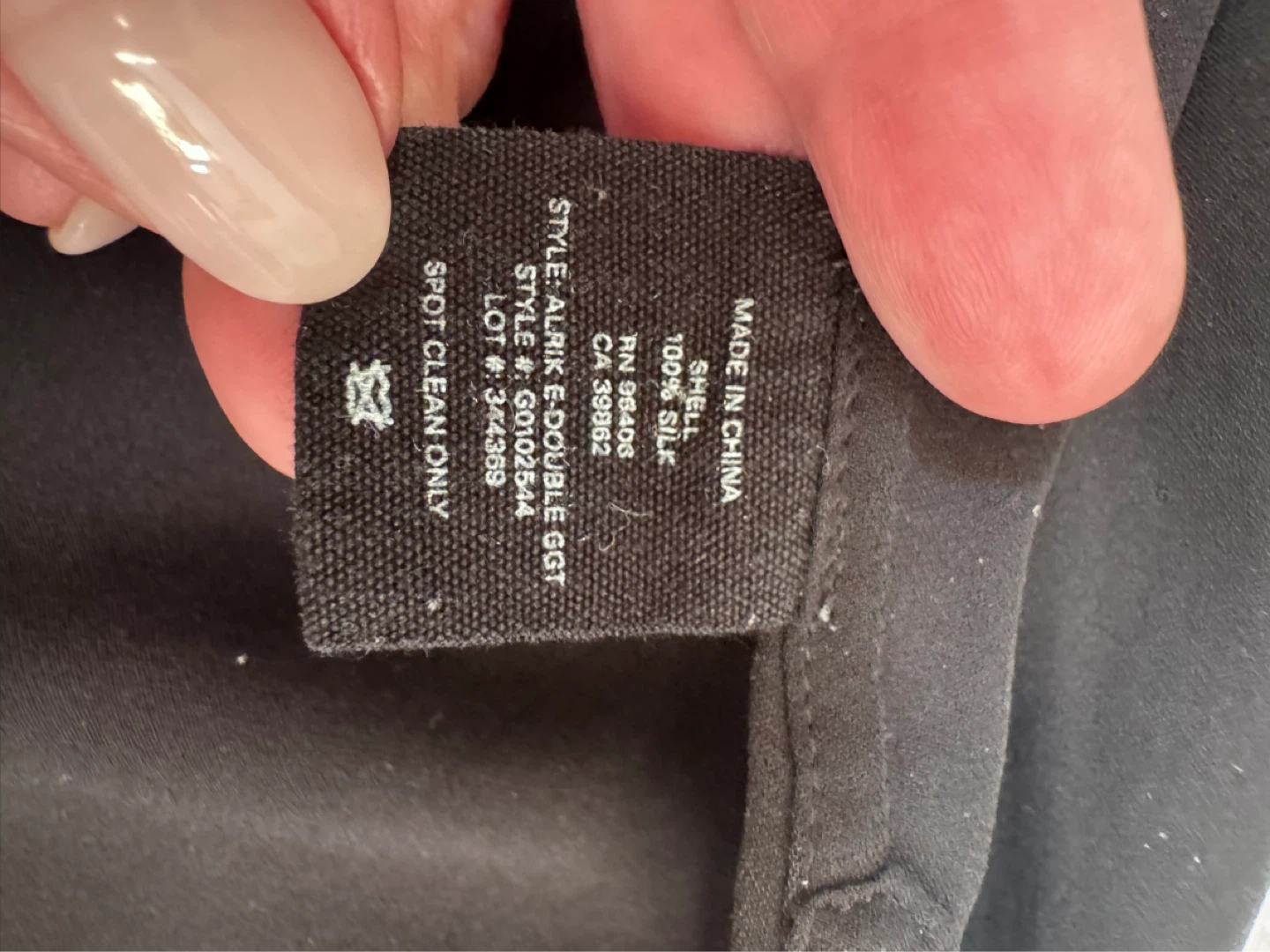 Theory Black Silk Blouse - Medium - photo 5