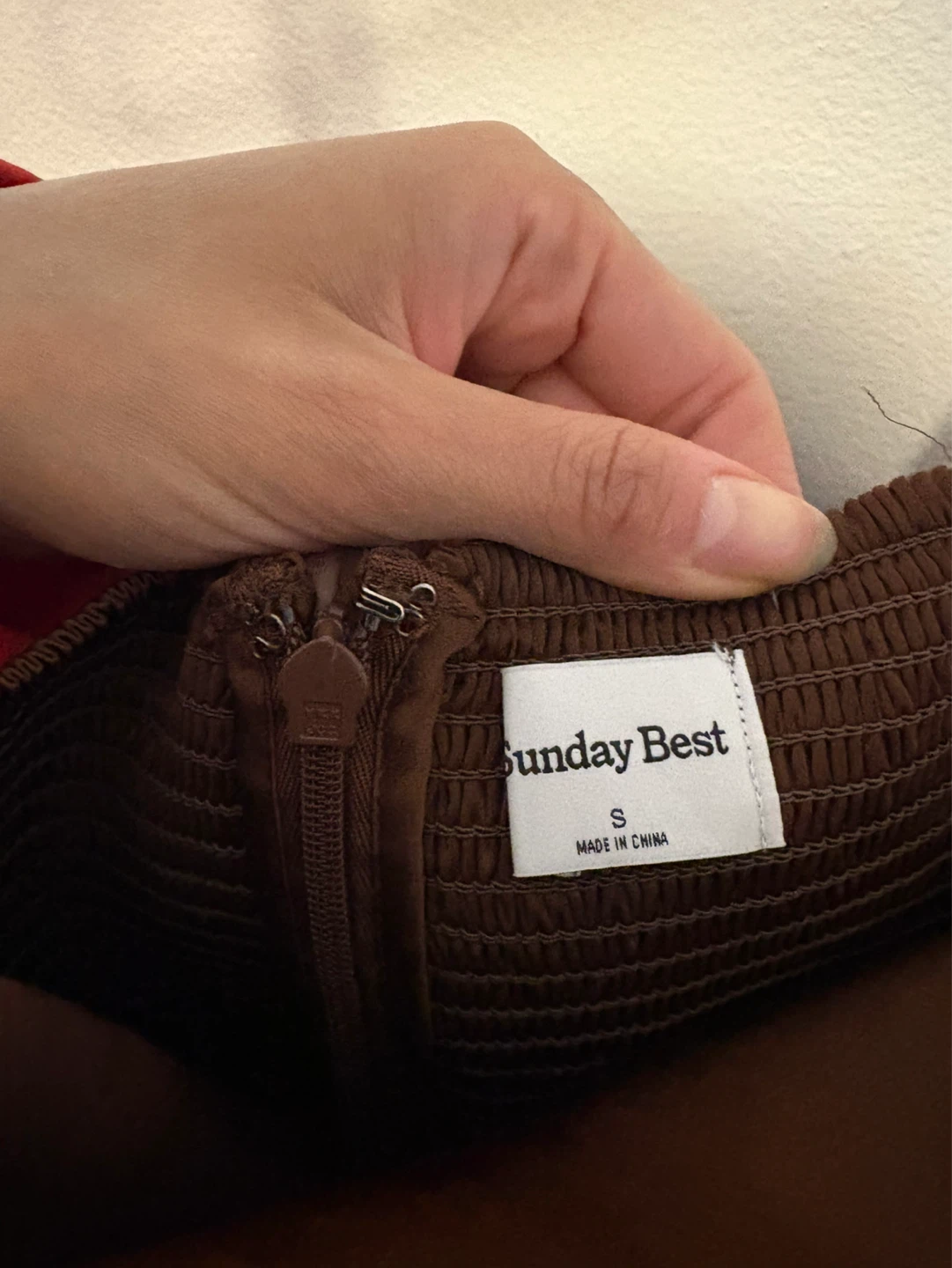 Sunday Best Brown Satin Slip Dress - photo 2
