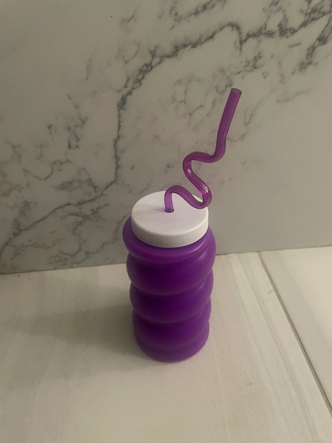 ⚽️Krazy Straw 12 oz Sipper Cup Purple