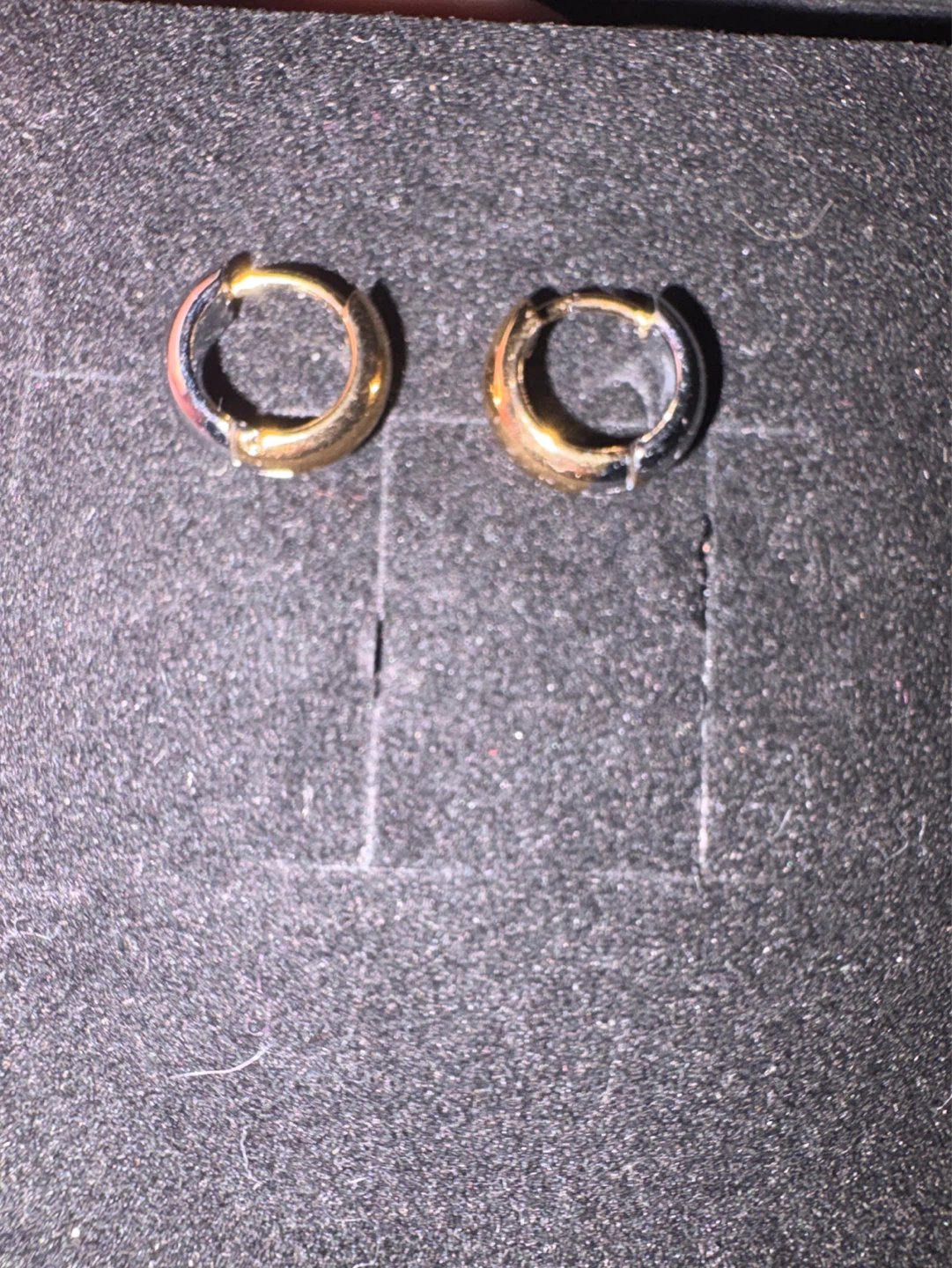 ⚽️ 18K Gold SS two tone Hoop Earrings - photo 3