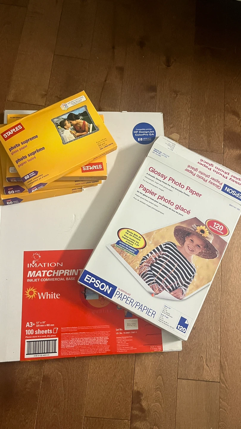 Glossy photo paper