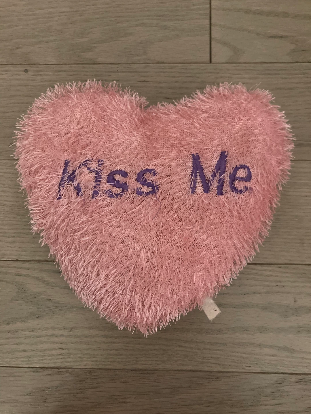 ⚽️Pink Heart "Kiss Me" Plush Pillow