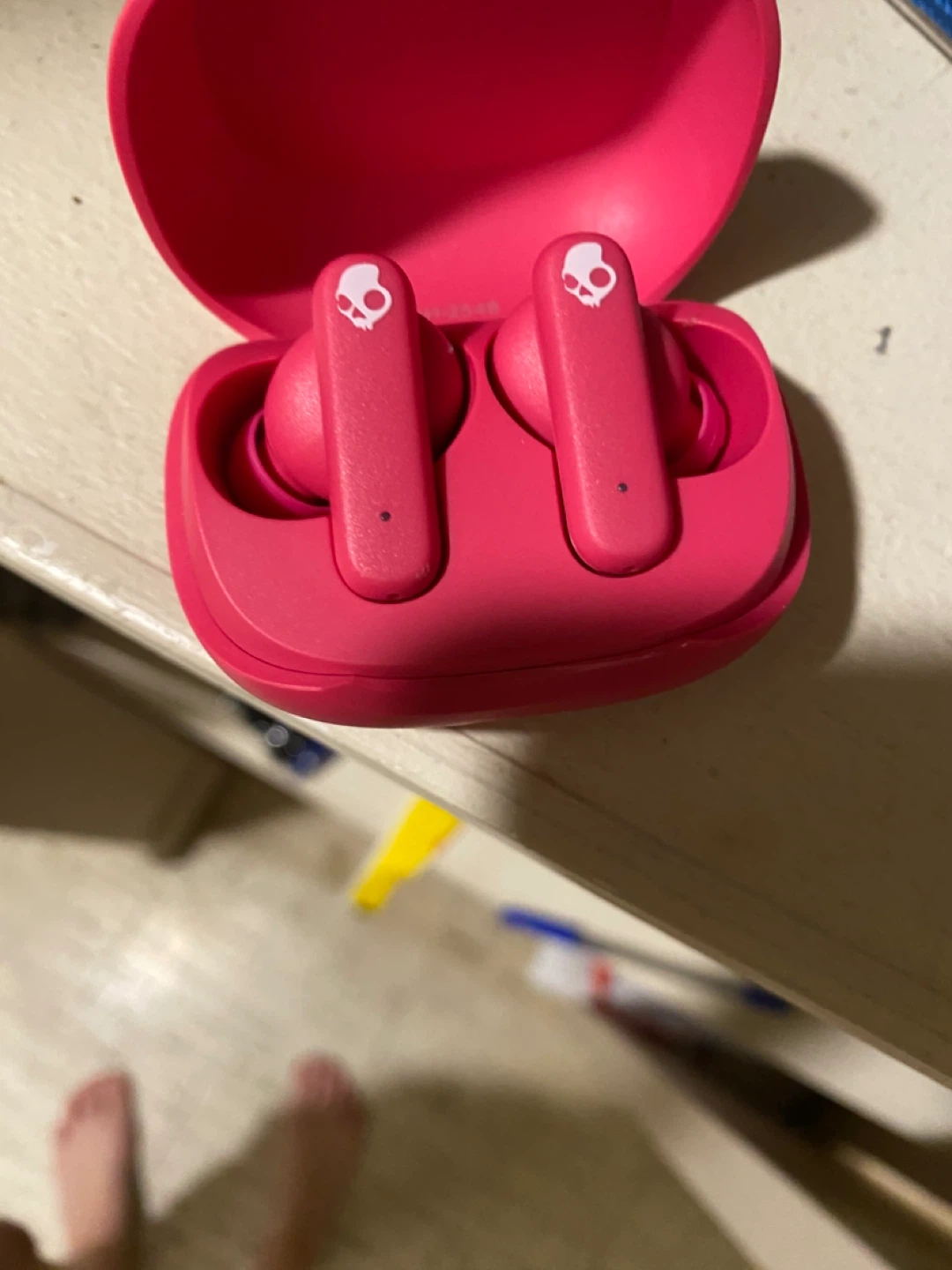 Skullcandy Pink Wireless Earbuds