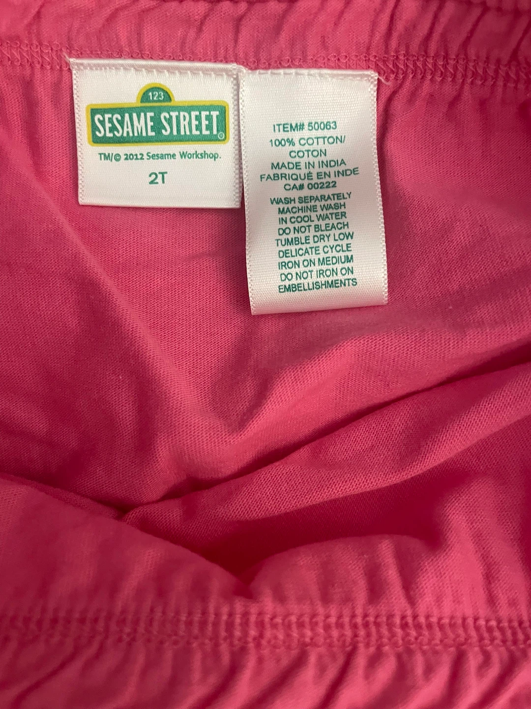 ⚽️Sesame Street Pink Skirt - Size 2T - photo 2