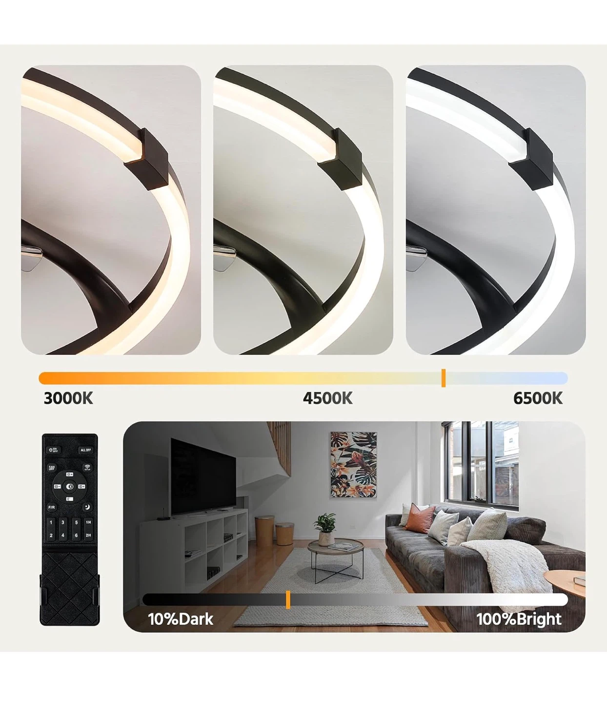 20" Low Profile Ceiling Fan with Light 2FF - photo 4