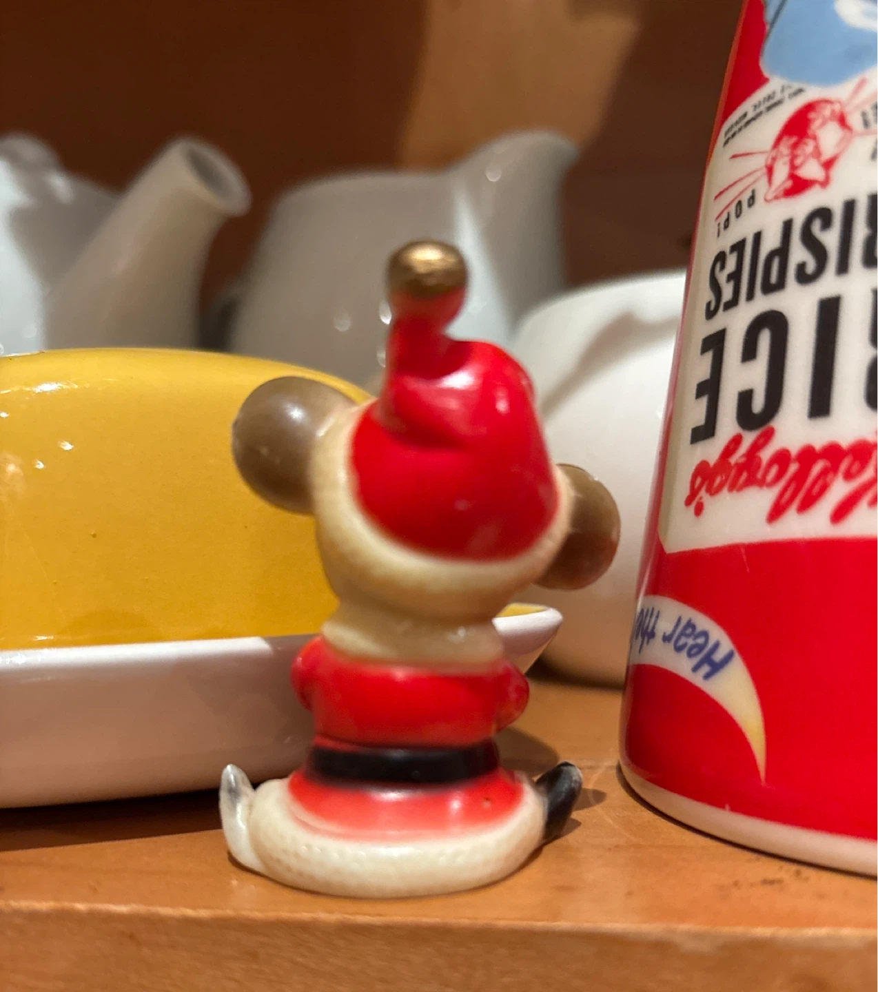 ⚽️Vintage Christmas Mouse Figurine - photo 2