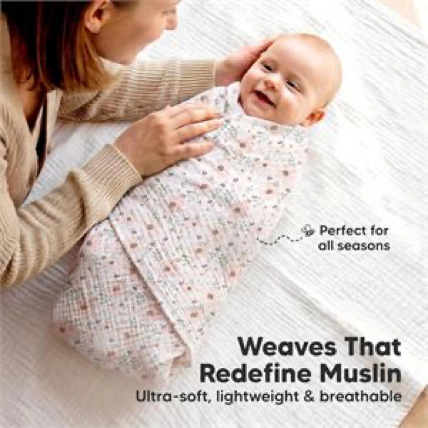 Momcozy Muslin Swaddle Blanket - Ultra-Soft & Breathable - photo 2