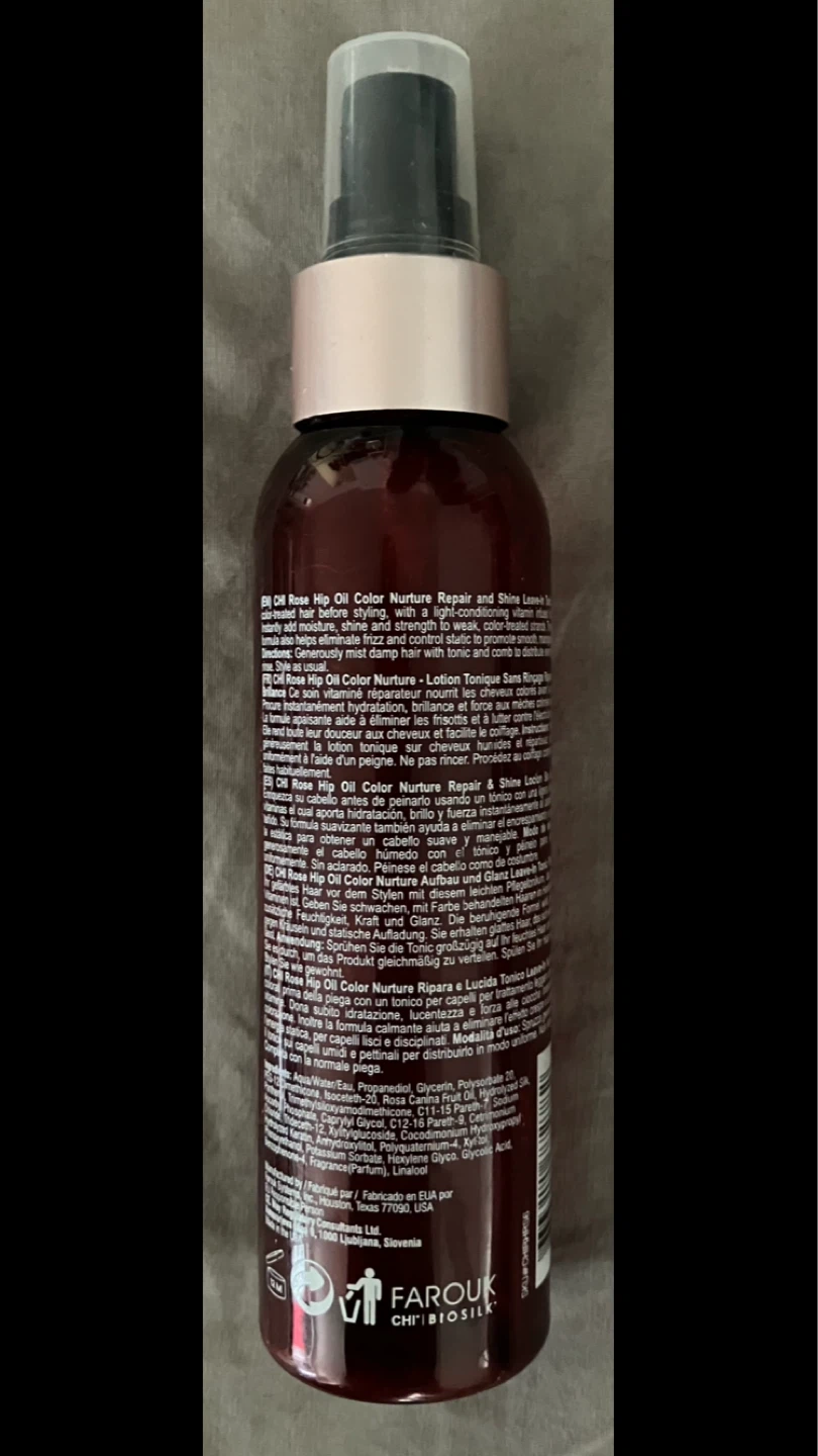 TRADE: CHI Rose Hip Oil Color Repair & Shine Leave-In Tonic 🌹 - photo 2
