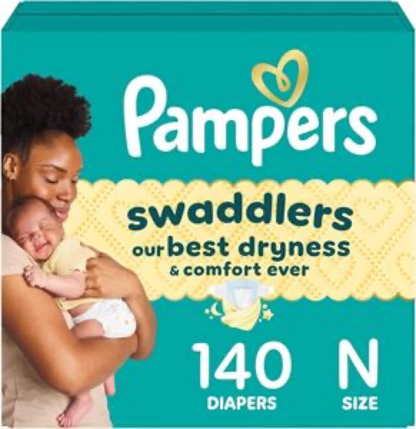 Pampers Swaddlers Size N 140 Diapers