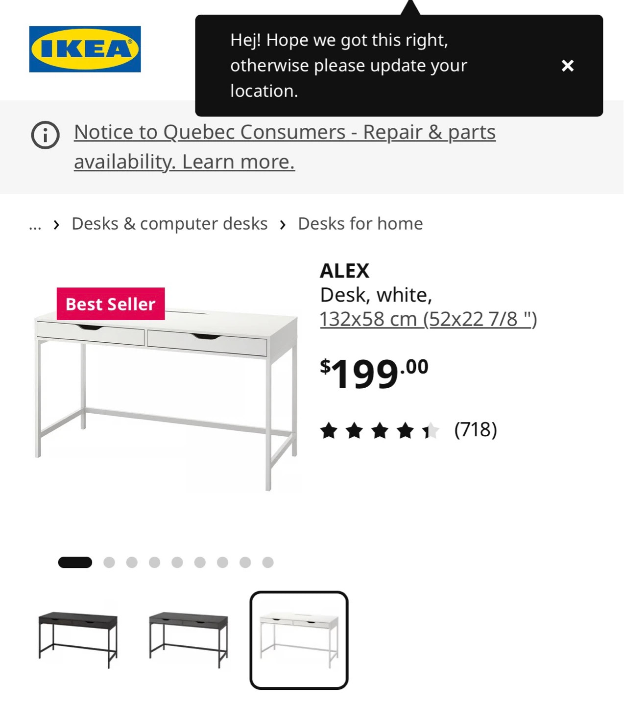 Ikea study desk - photo 2