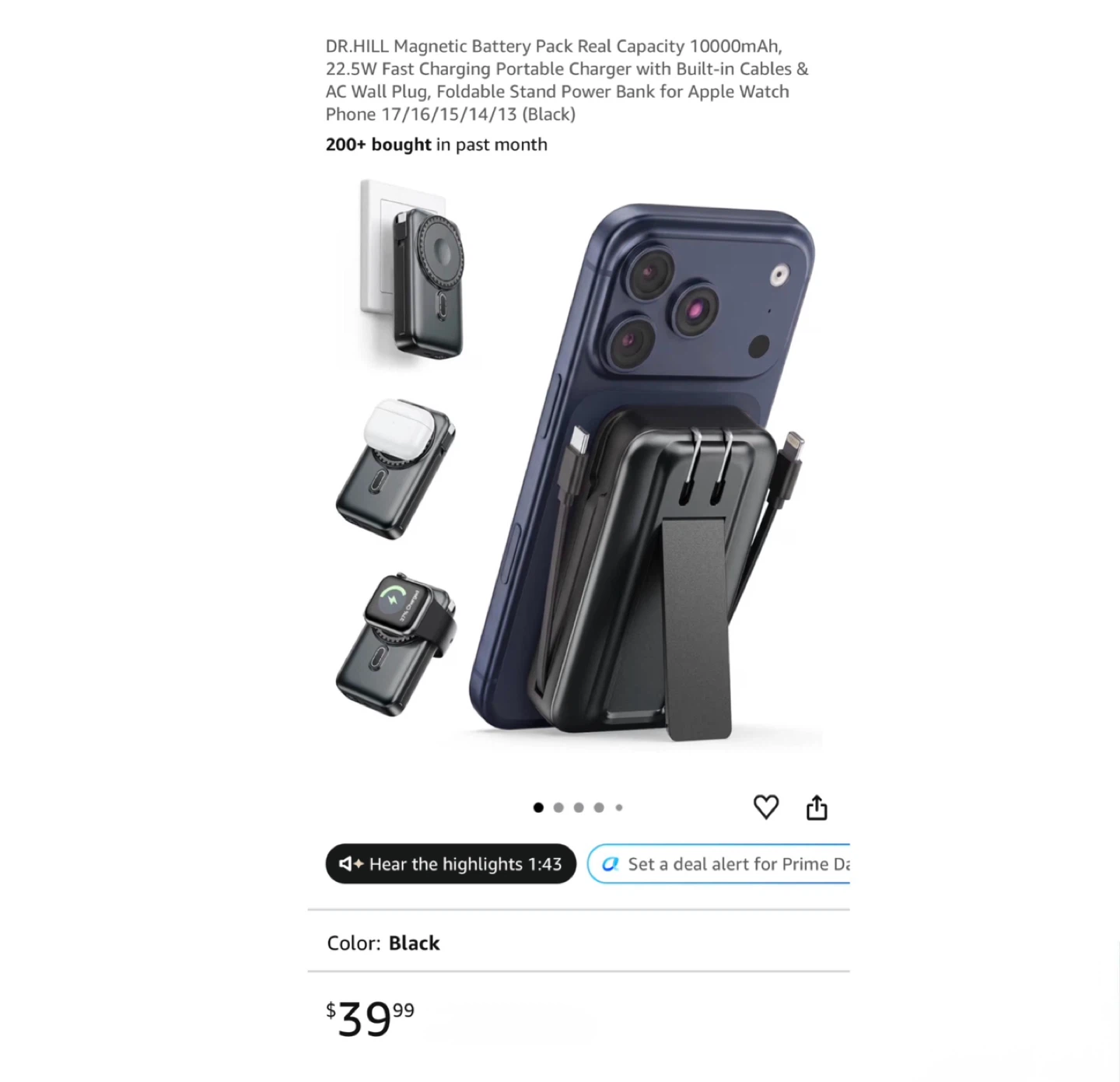 Brand new Magnetic Battery Pack Real Capacity 10000mAh