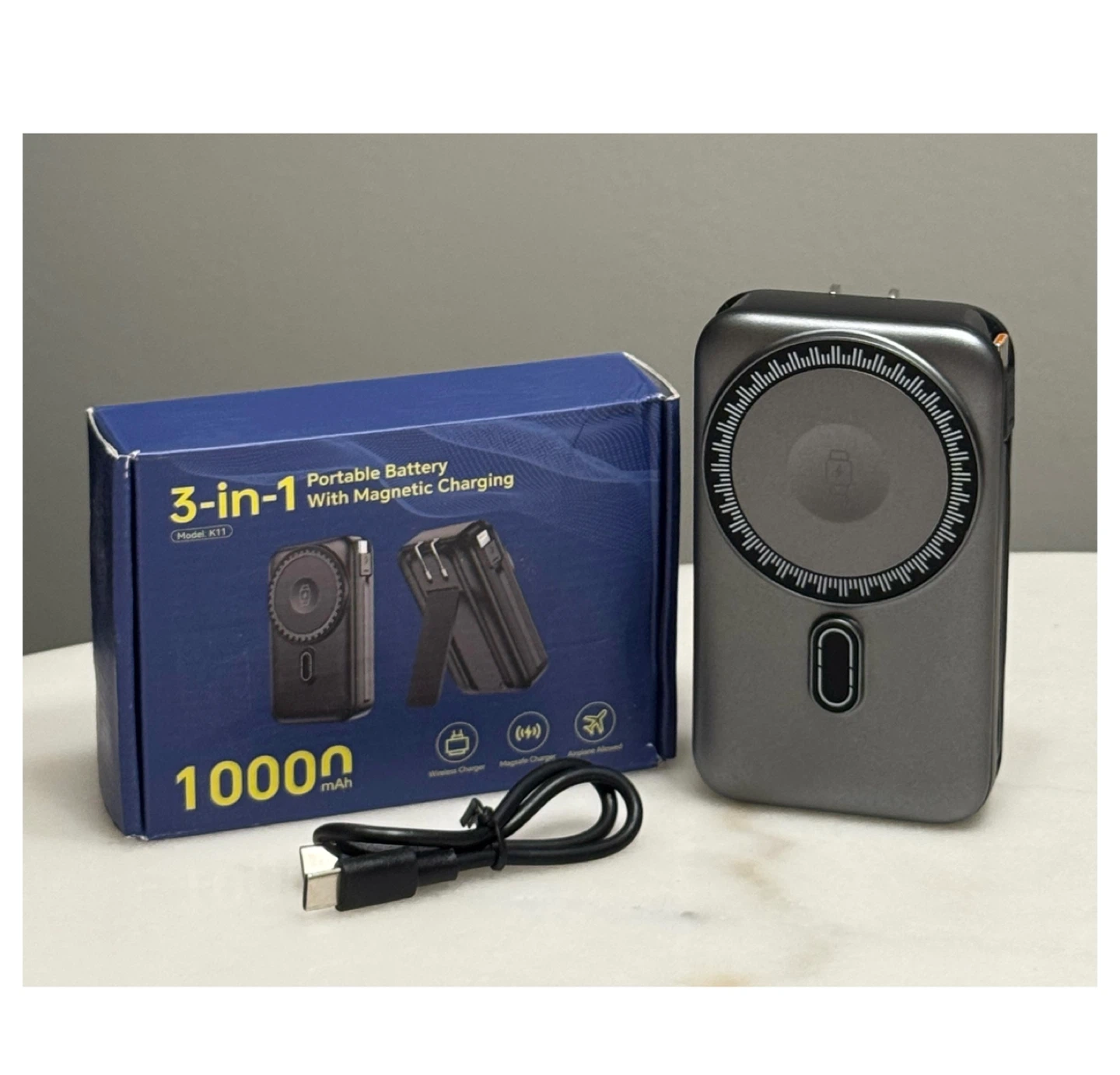 Brand new Magnetic Battery Pack Real Capacity 10000mAh - photo 2