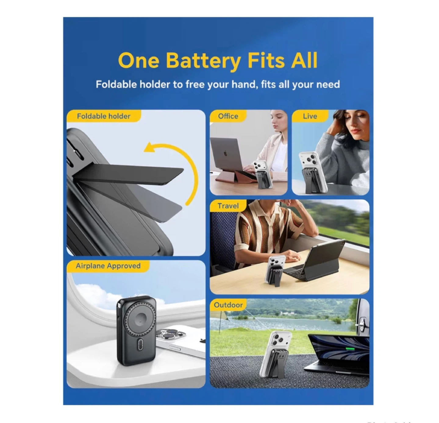 Brand new Magnetic Battery Pack Real Capacity 10000mAh - photo 5