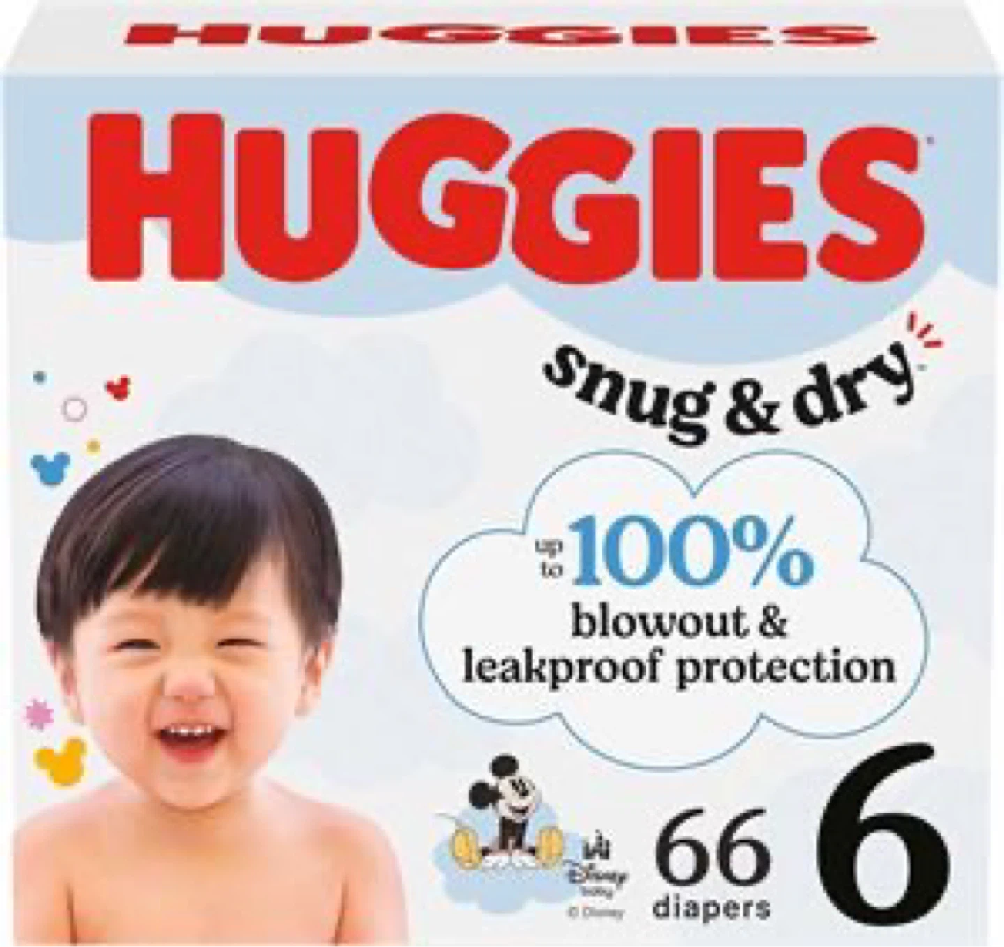 Huggies Snug & Dry Diapers Size 6 - 66 Count