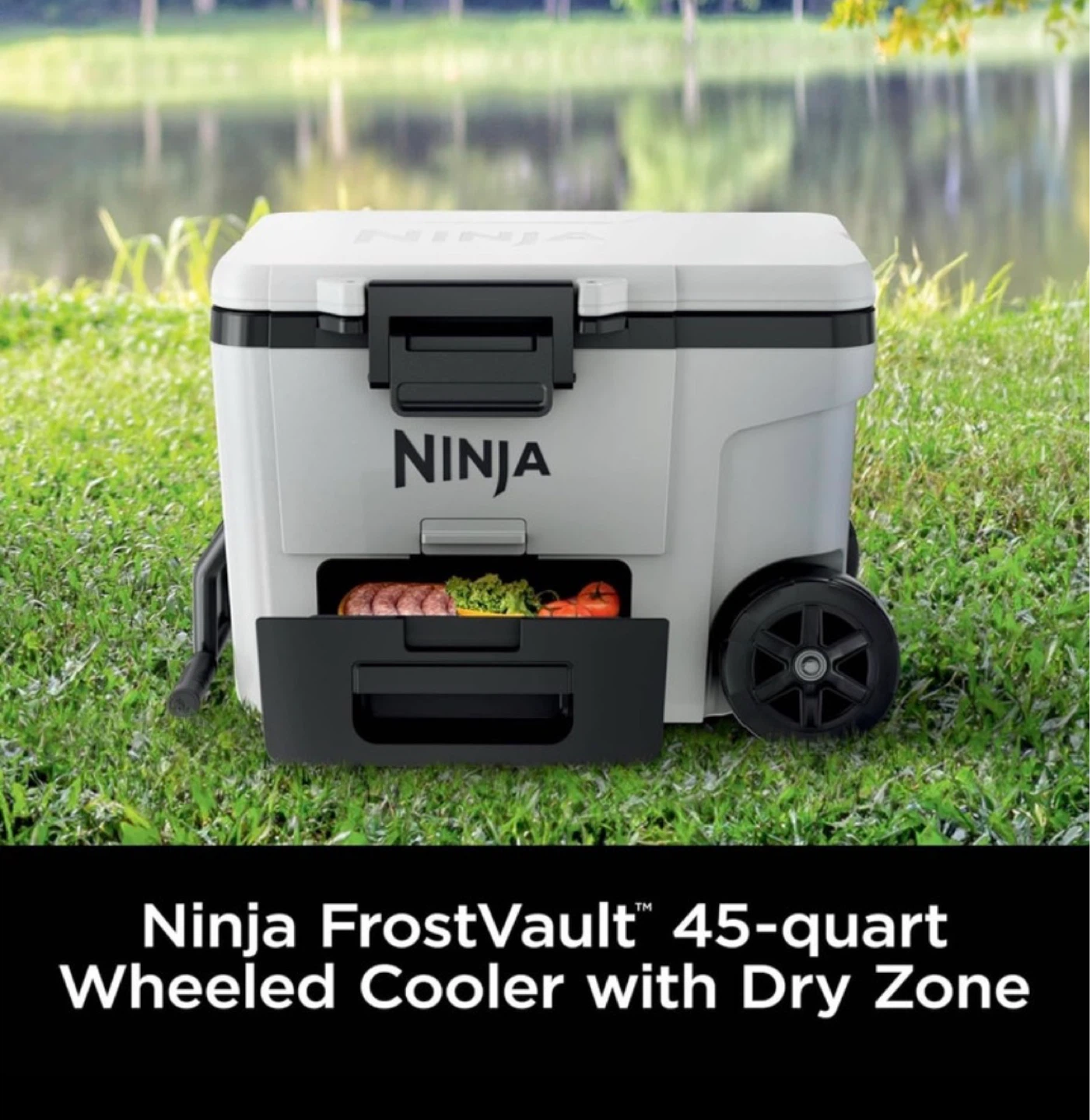 Brand New Ninja FrostVault 45Qt Wheeled Cooler with Dry Zone - photo 5
