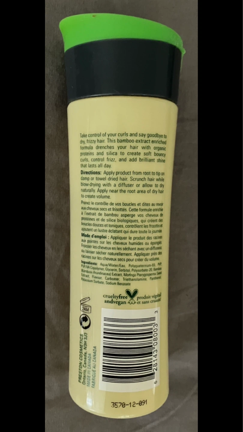 TRADE: Boo Bamboo Frizz Control Curl Defining Hair Gel 🧴🎍🎋🇨🇦 - photo 2