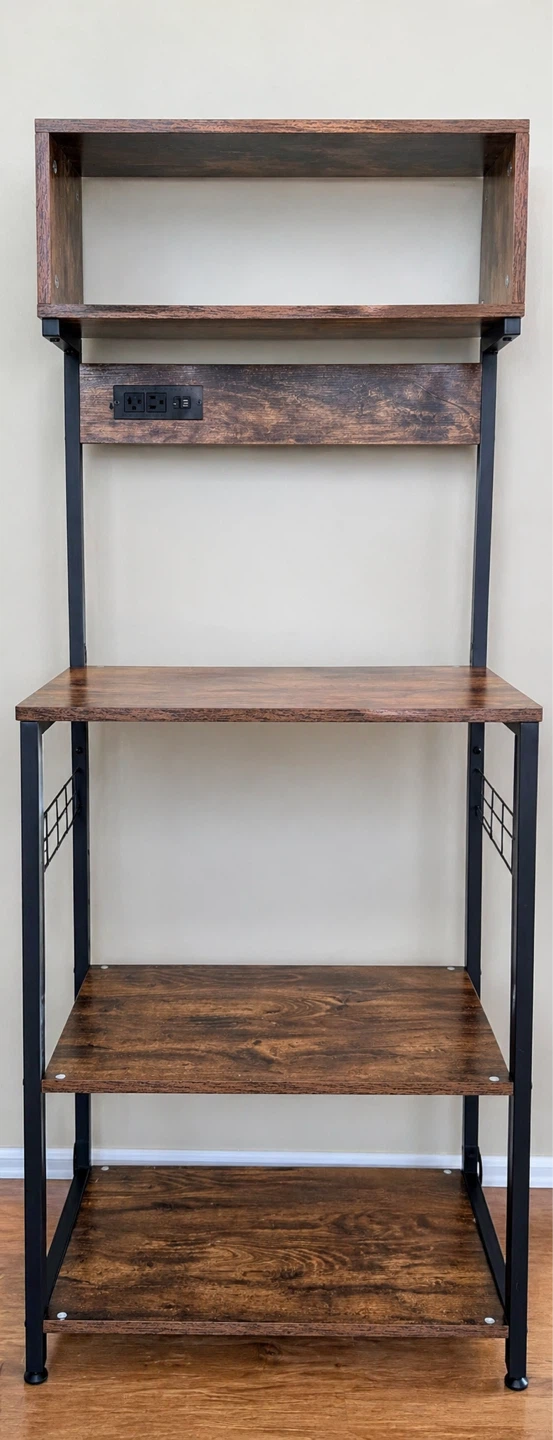 Coffee bar station with power outlets