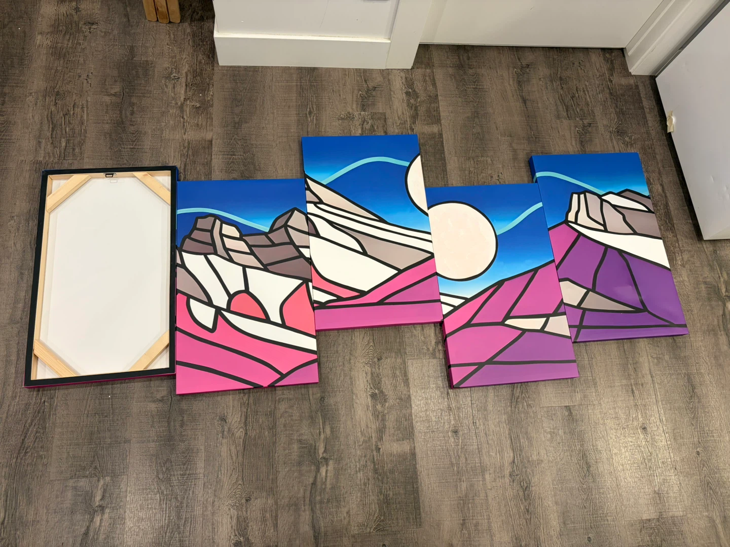 Art of winter made of 5 pieces, together for $30 - photo 2